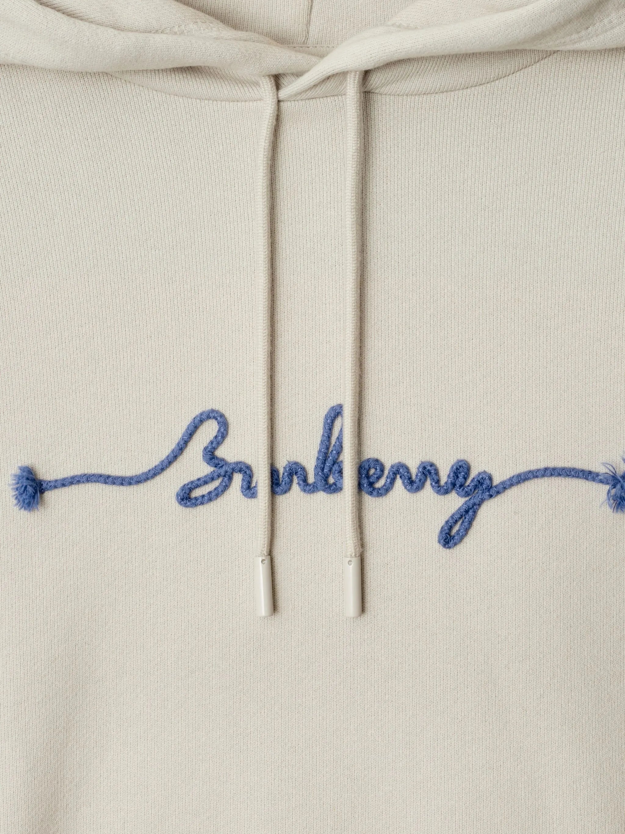 logo cotton hoodie