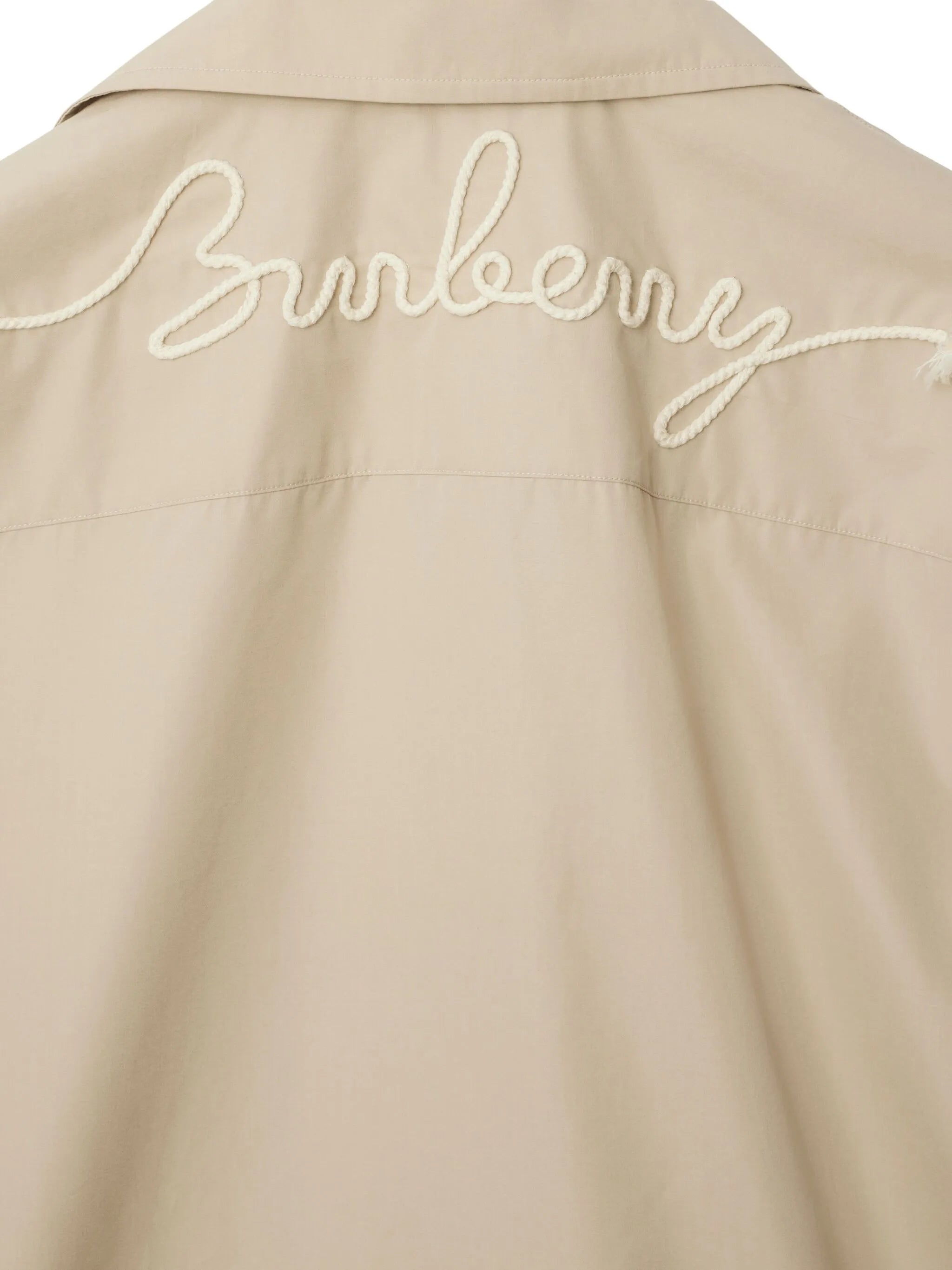 logo-embroidered shirt