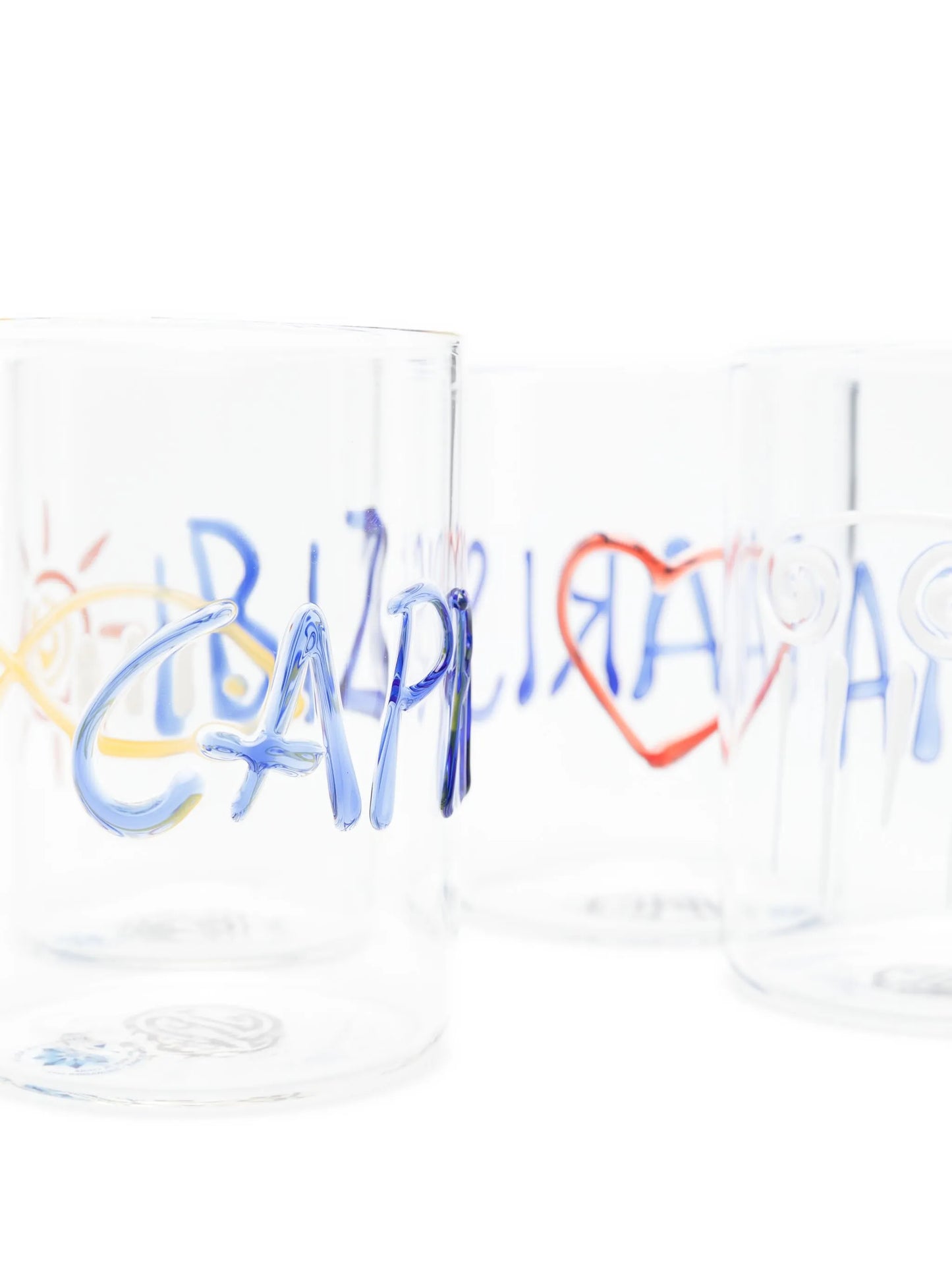 Jet Set glasses (set of four)