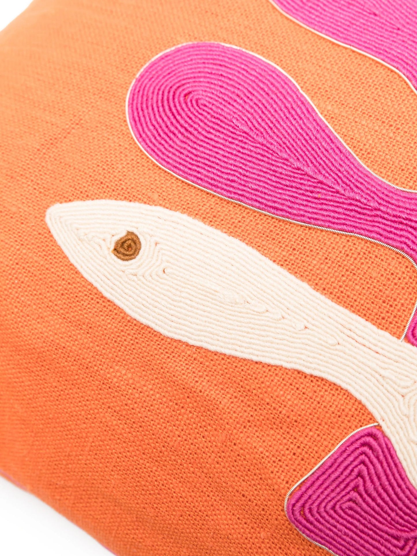 Playa Corded Coral cushion