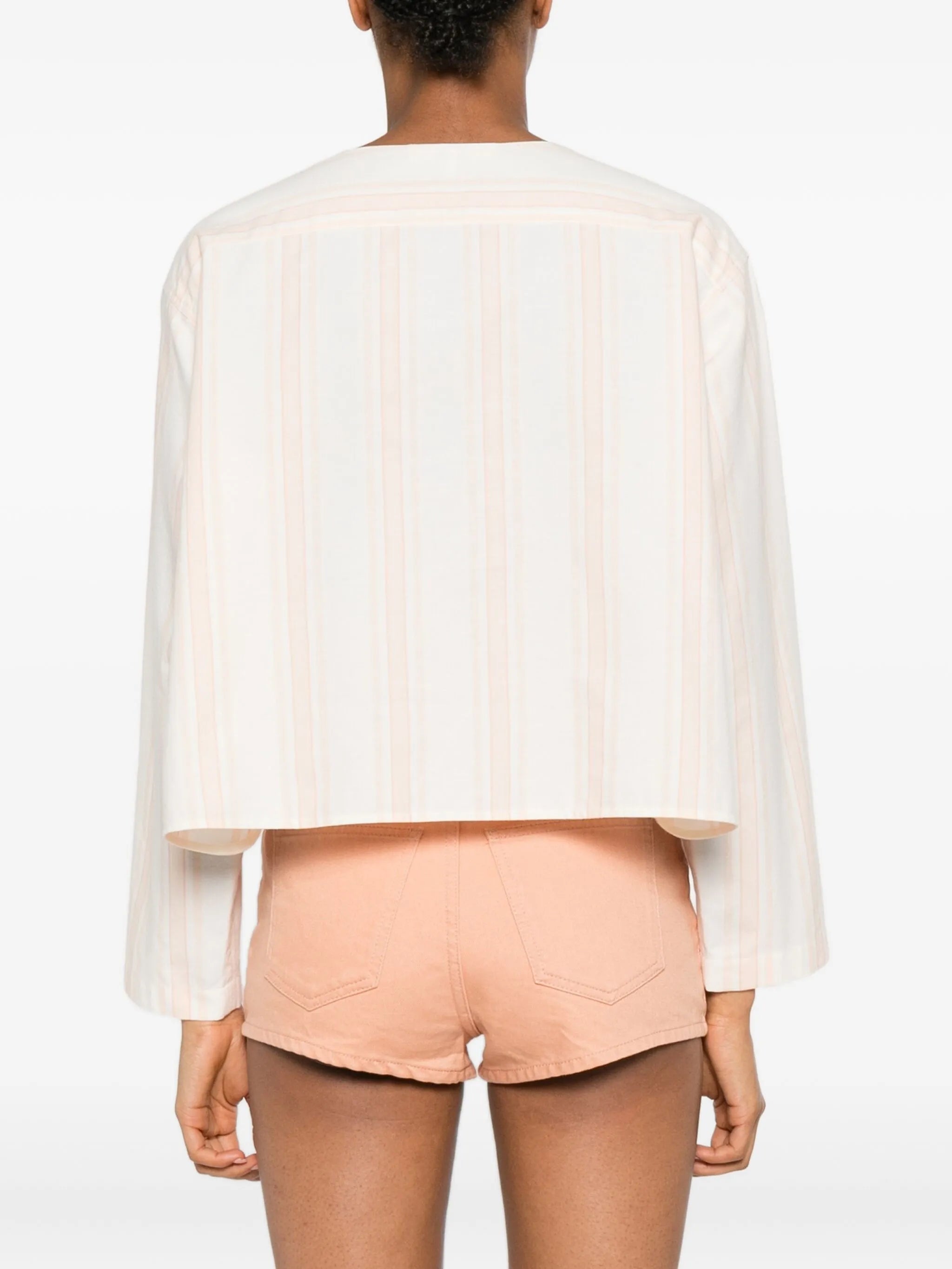 long-sleeve crop top