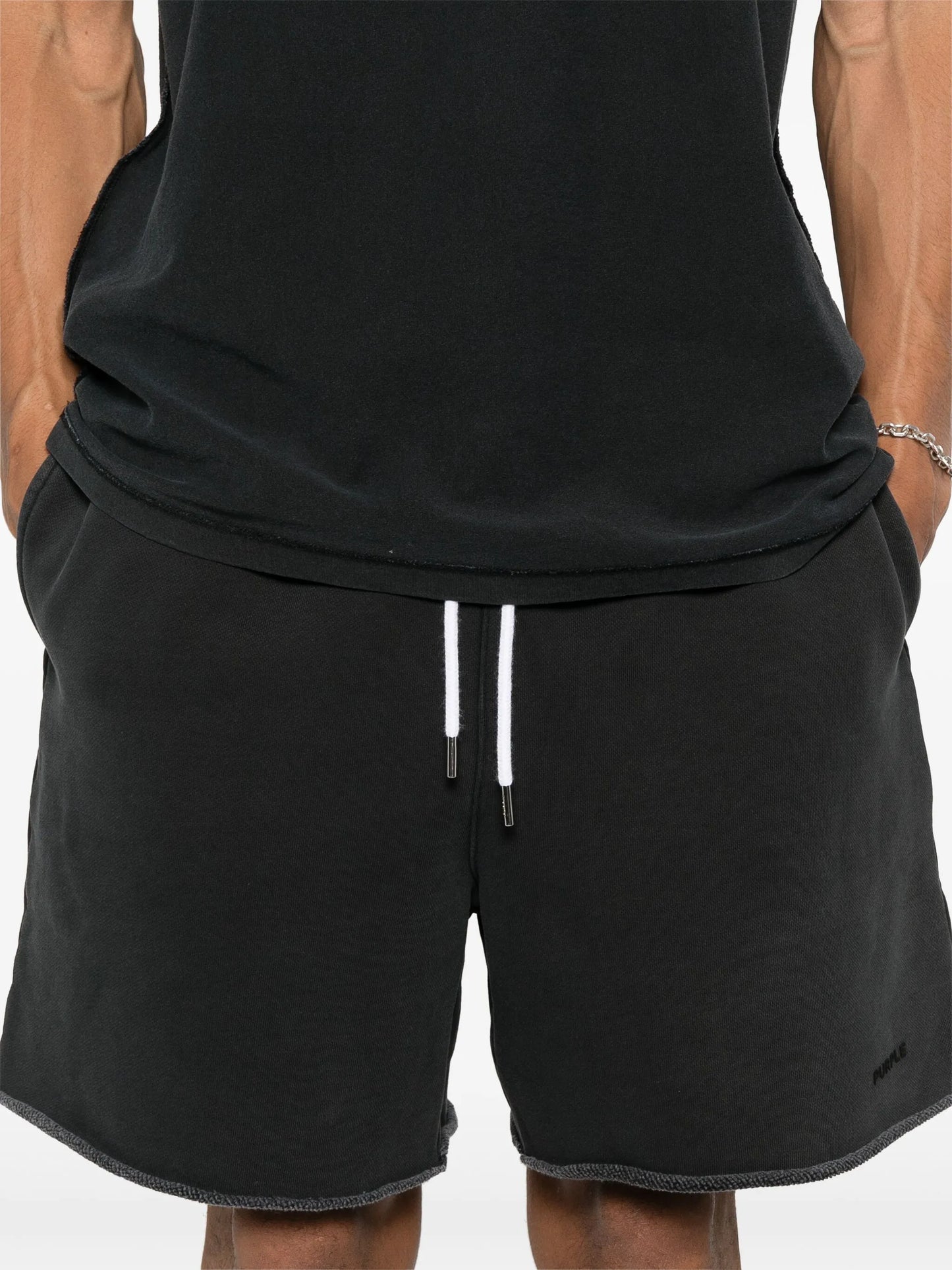 cotton fleece shorts