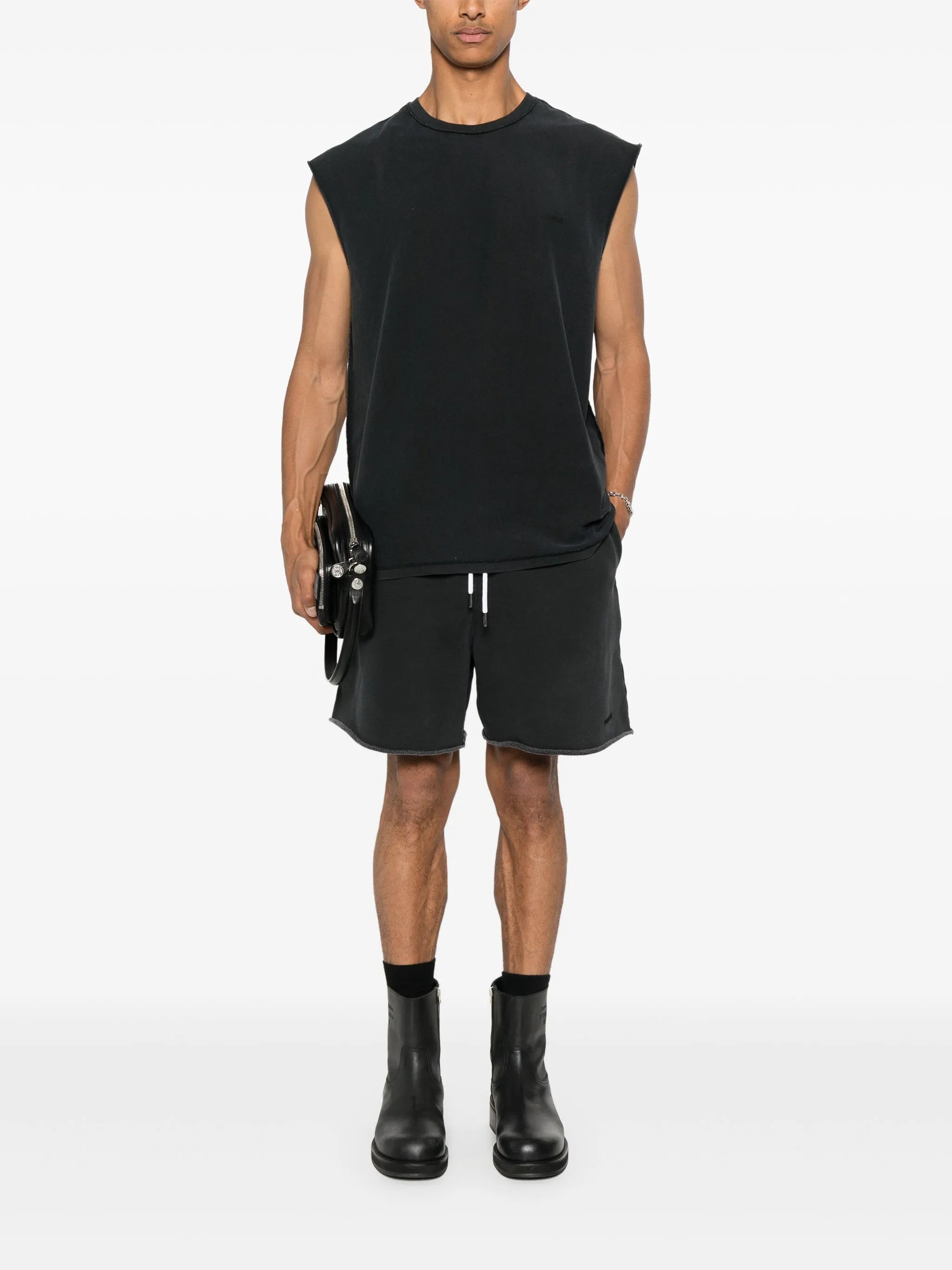 cotton fleece shorts