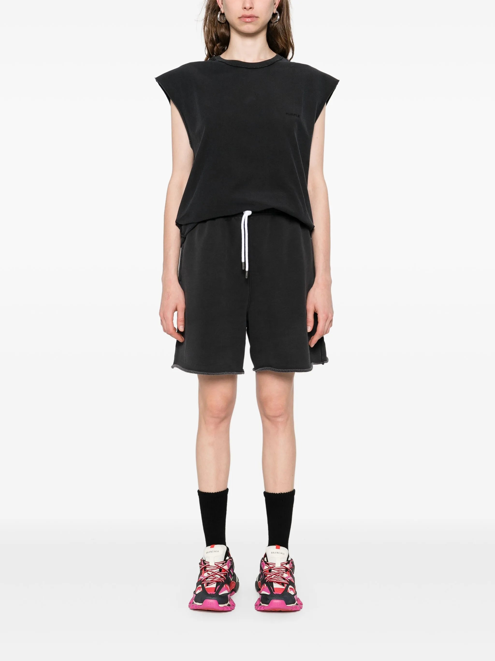 cotton fleece shorts