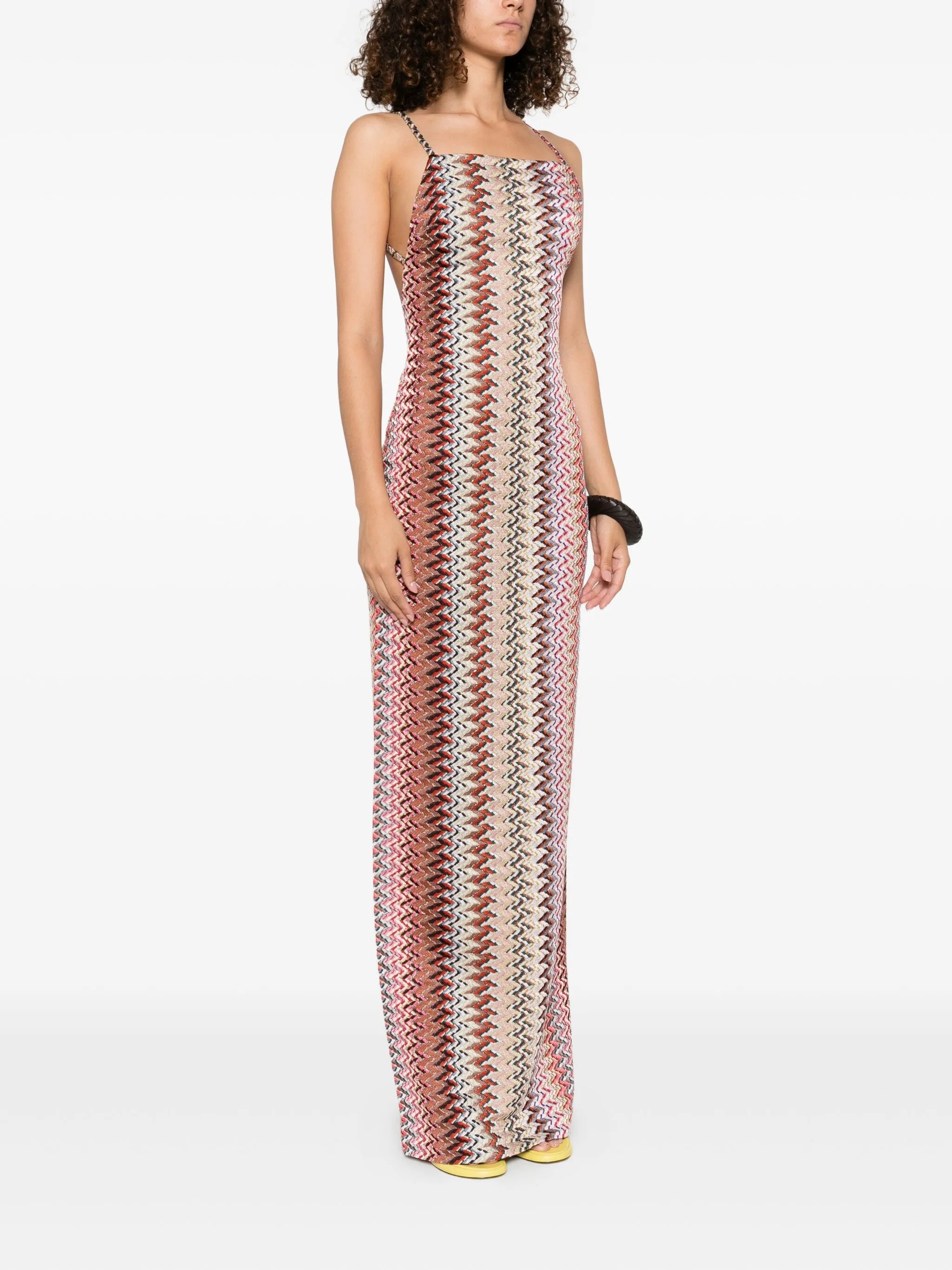 open-back maxi dress