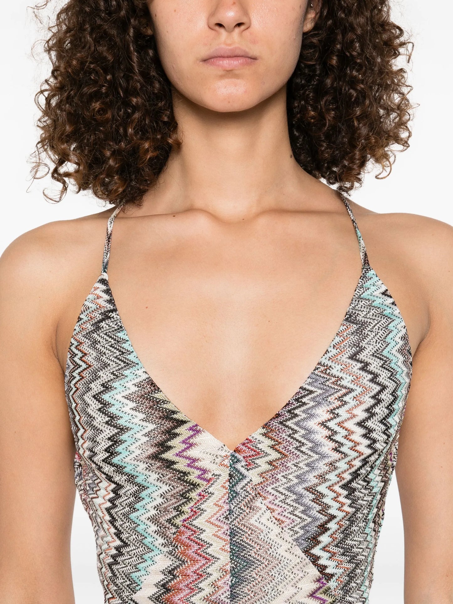 halterneck maxi dress