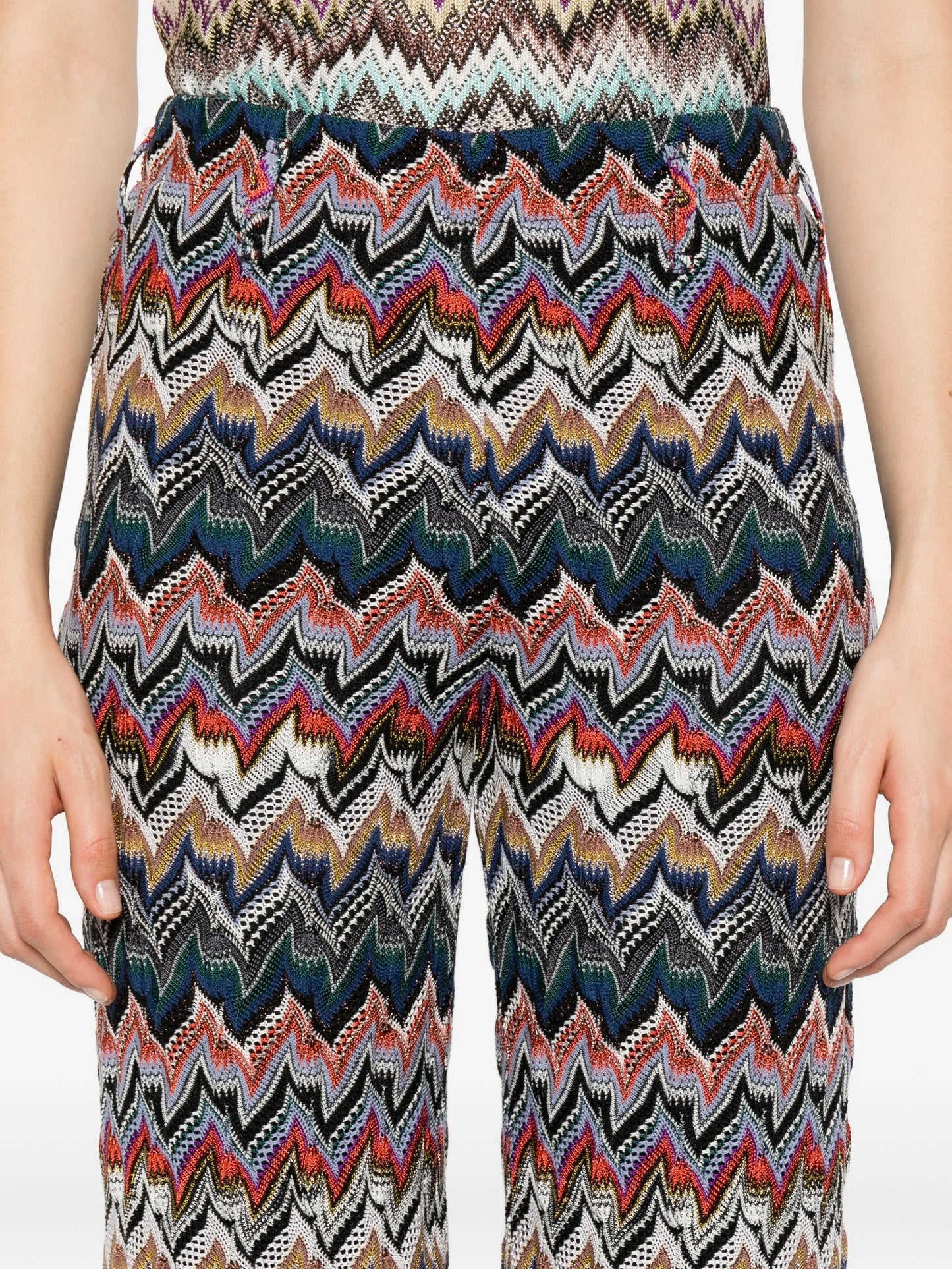embroidered-lace palazzo pants