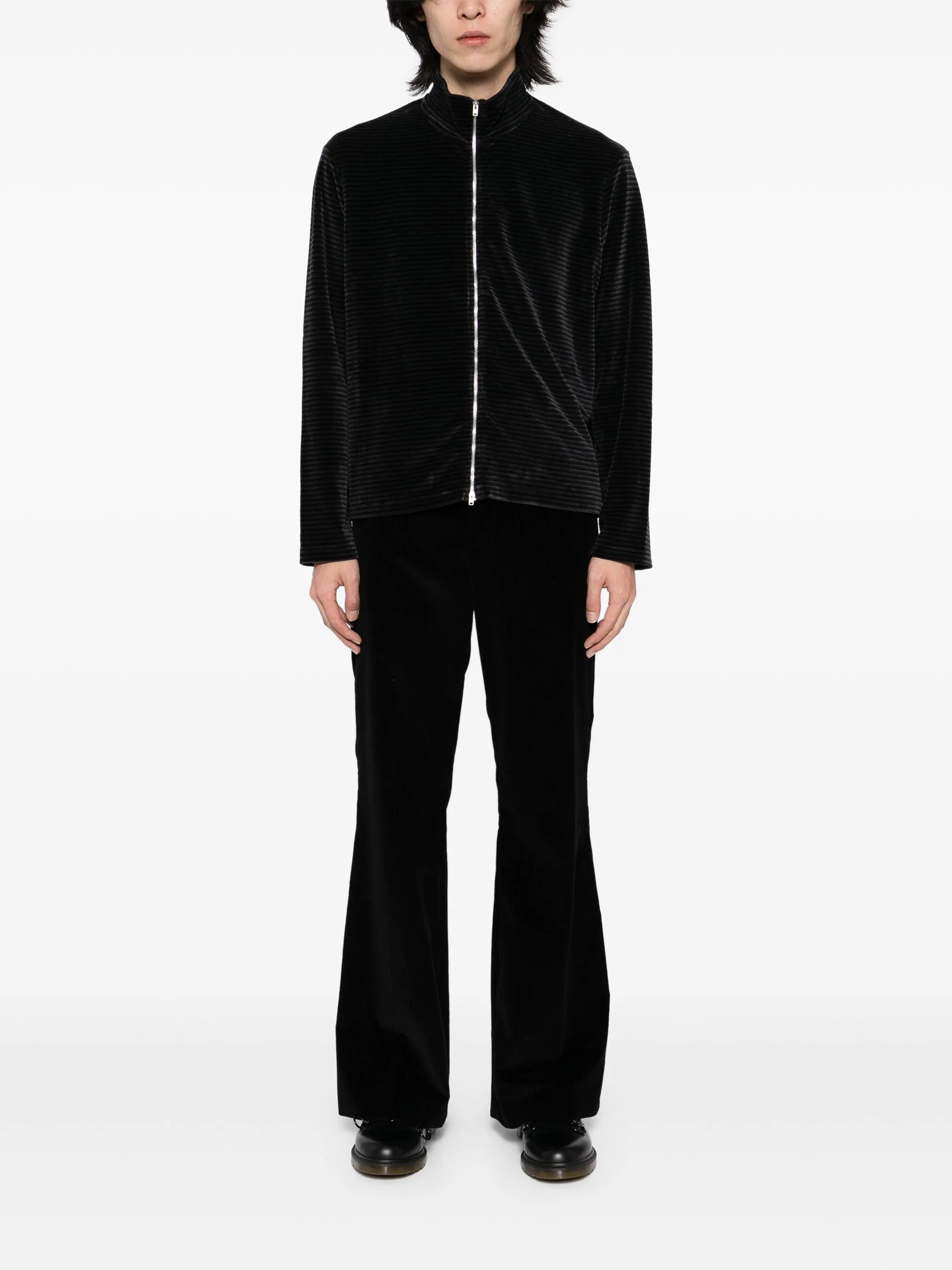 Shrunken full-zip jacket
