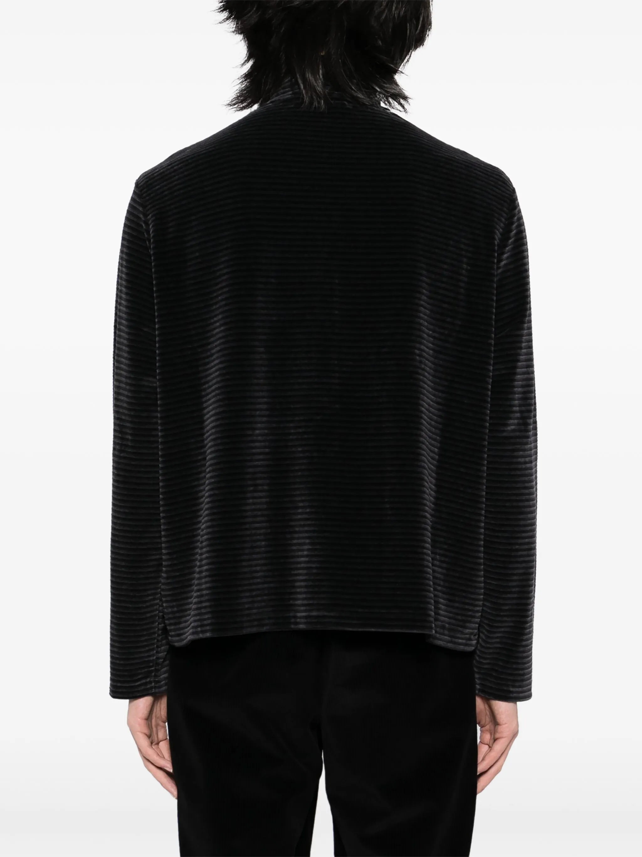 Shrunken full-zip jacket