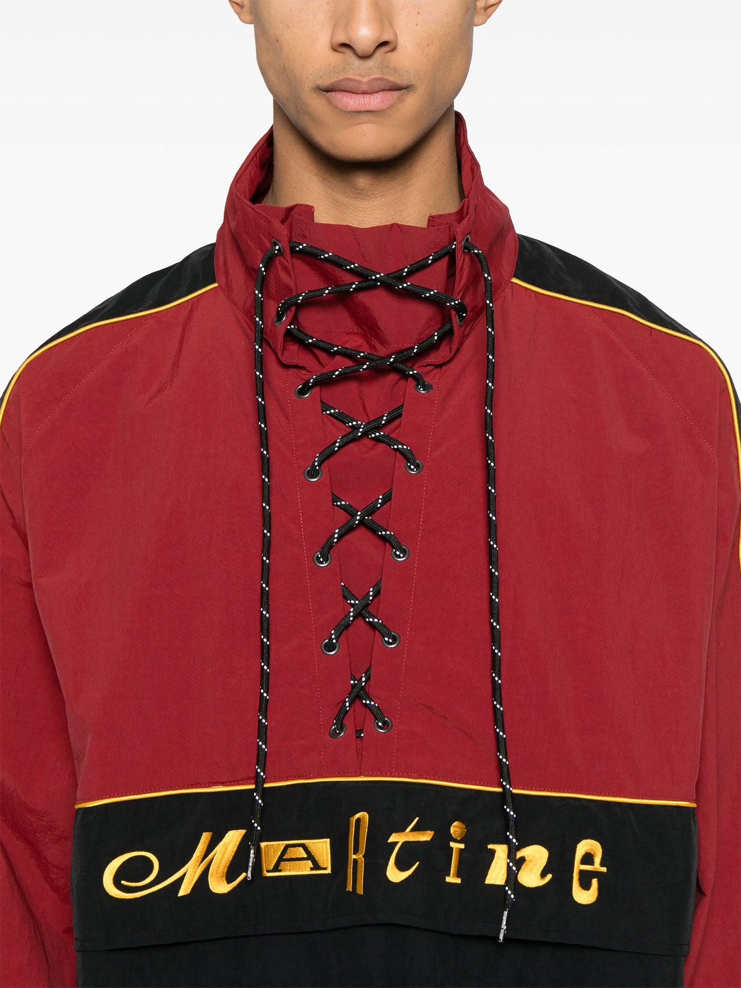 lace-up windbreaker