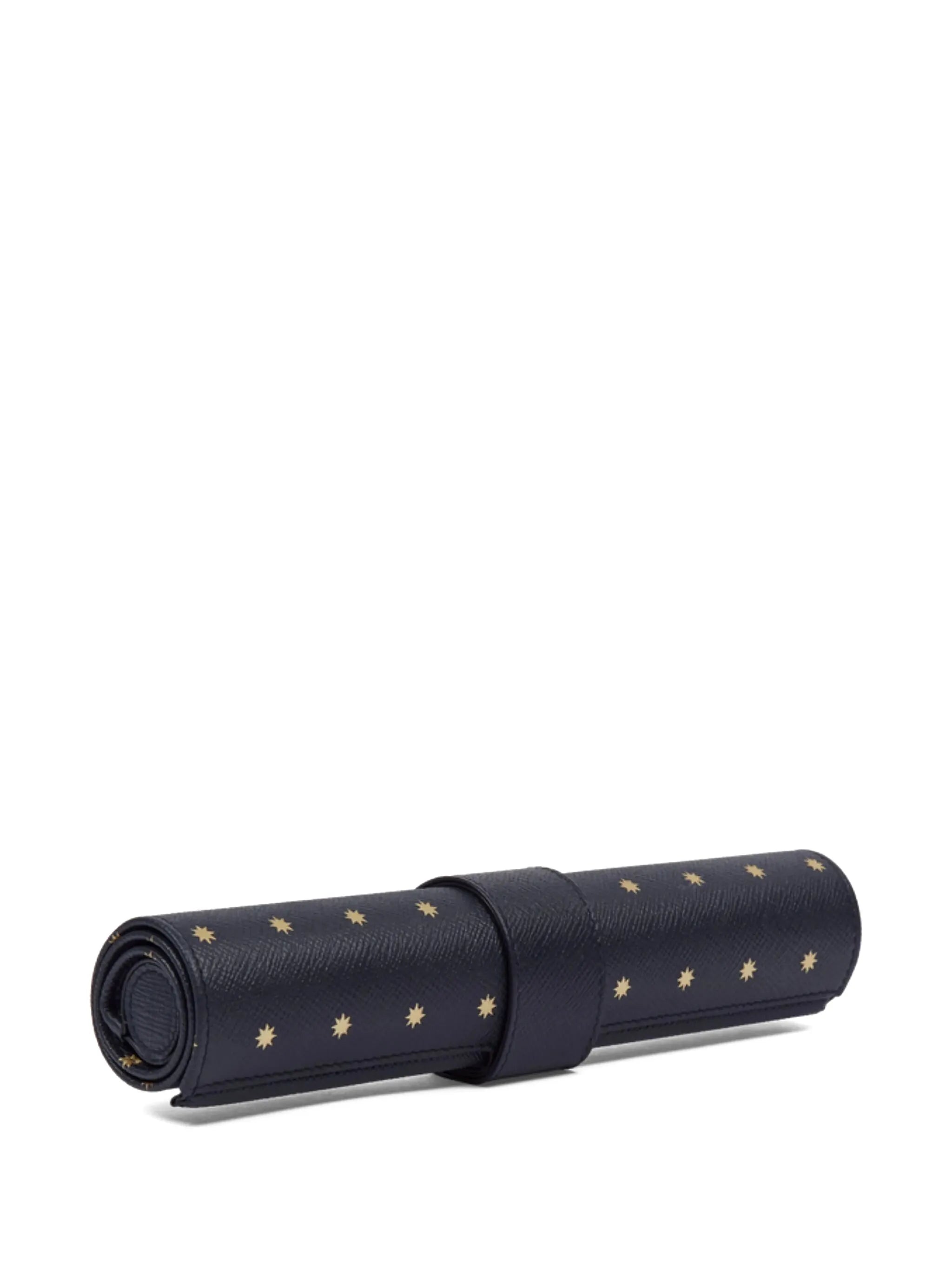 Panama leather backgammon roll