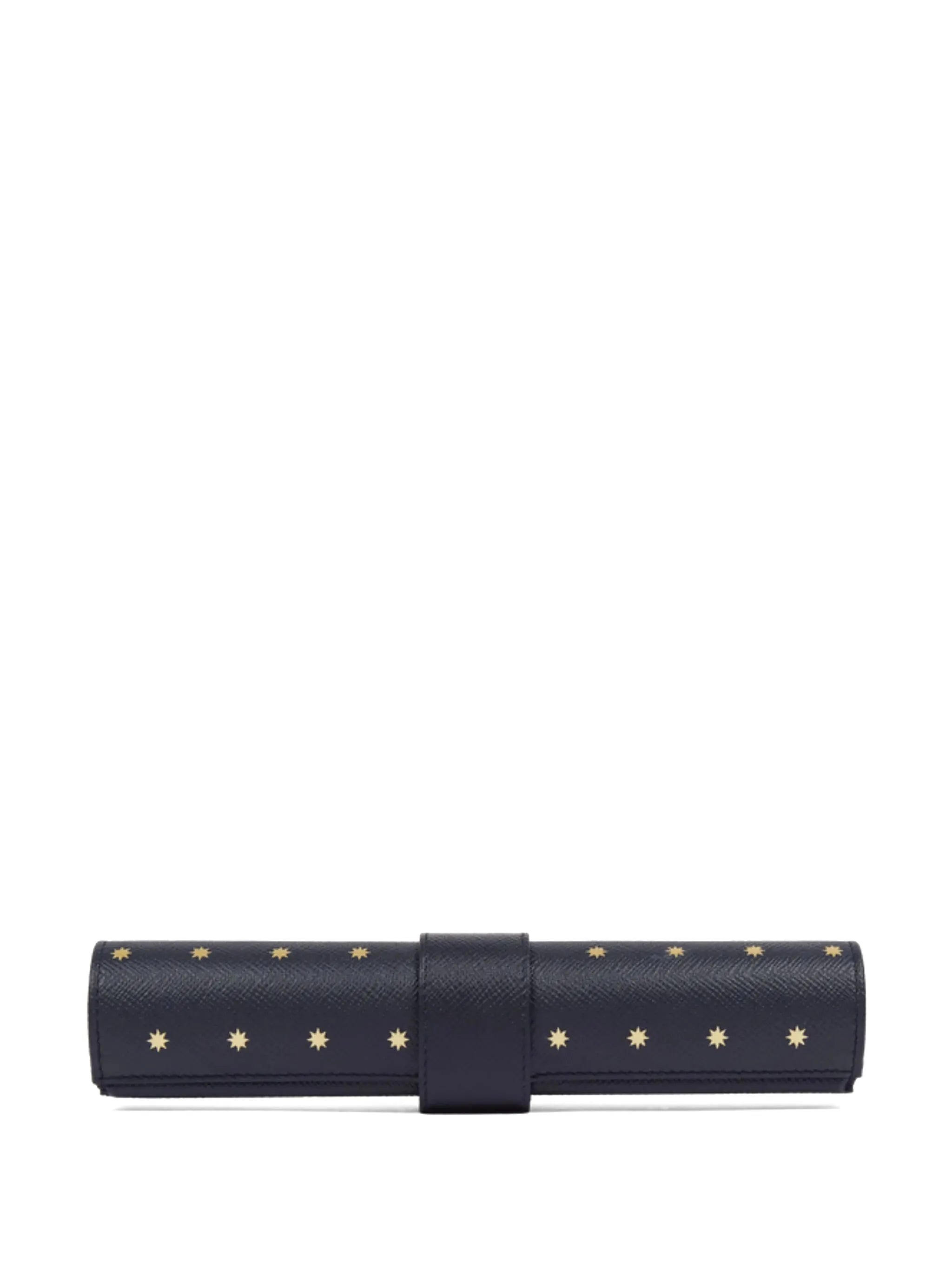 Panama leather backgammon roll