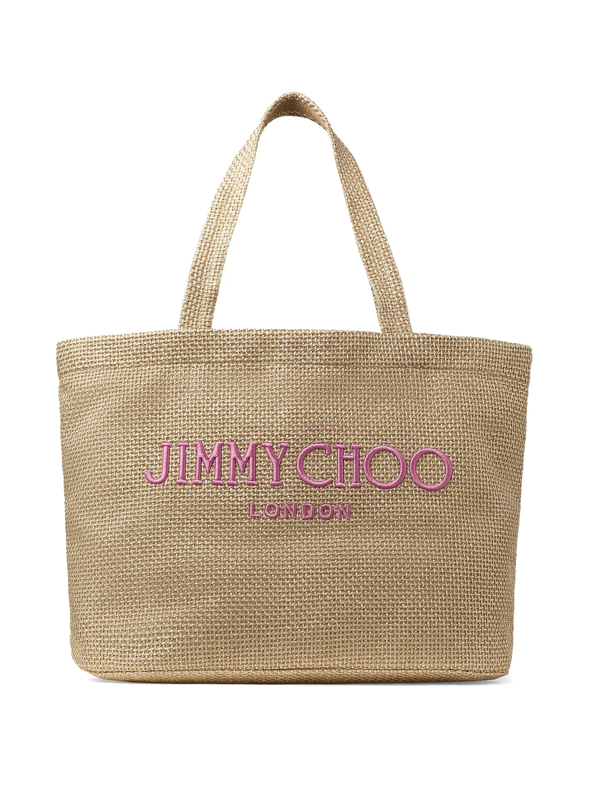 logo-embroidered tote bag