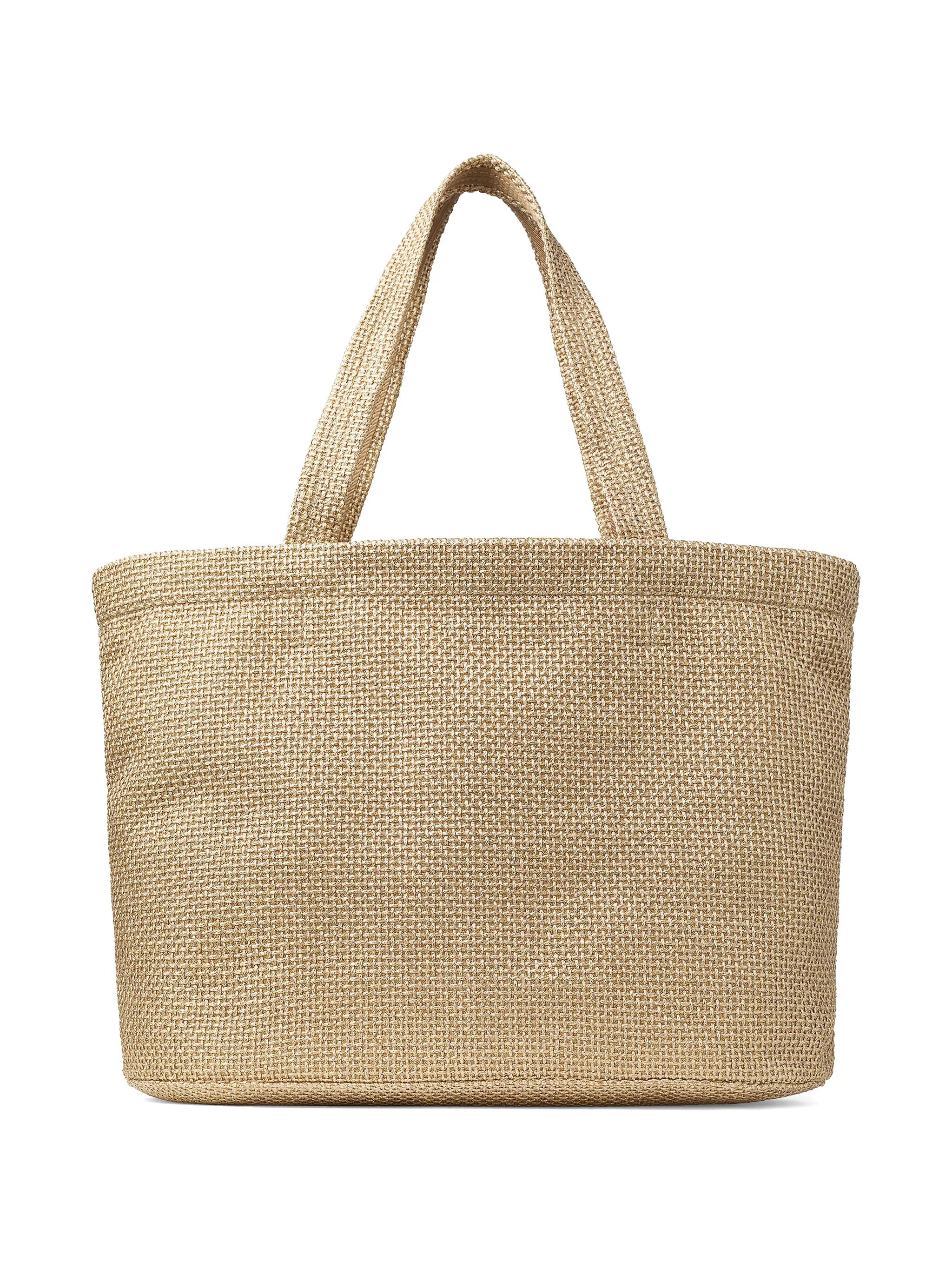 logo-embroidered tote bag