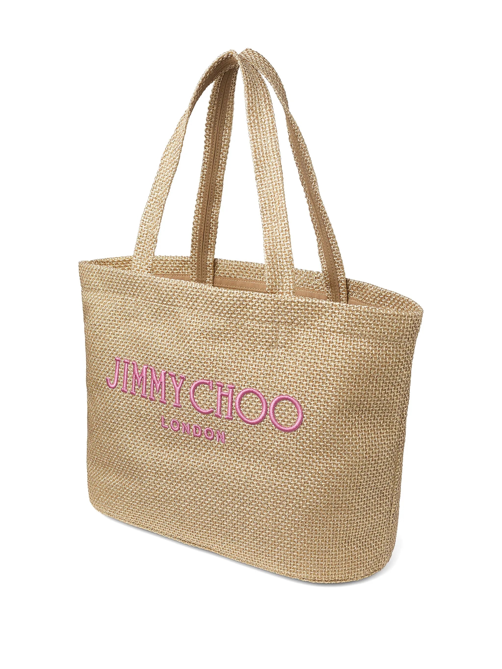 logo-embroidered tote bag