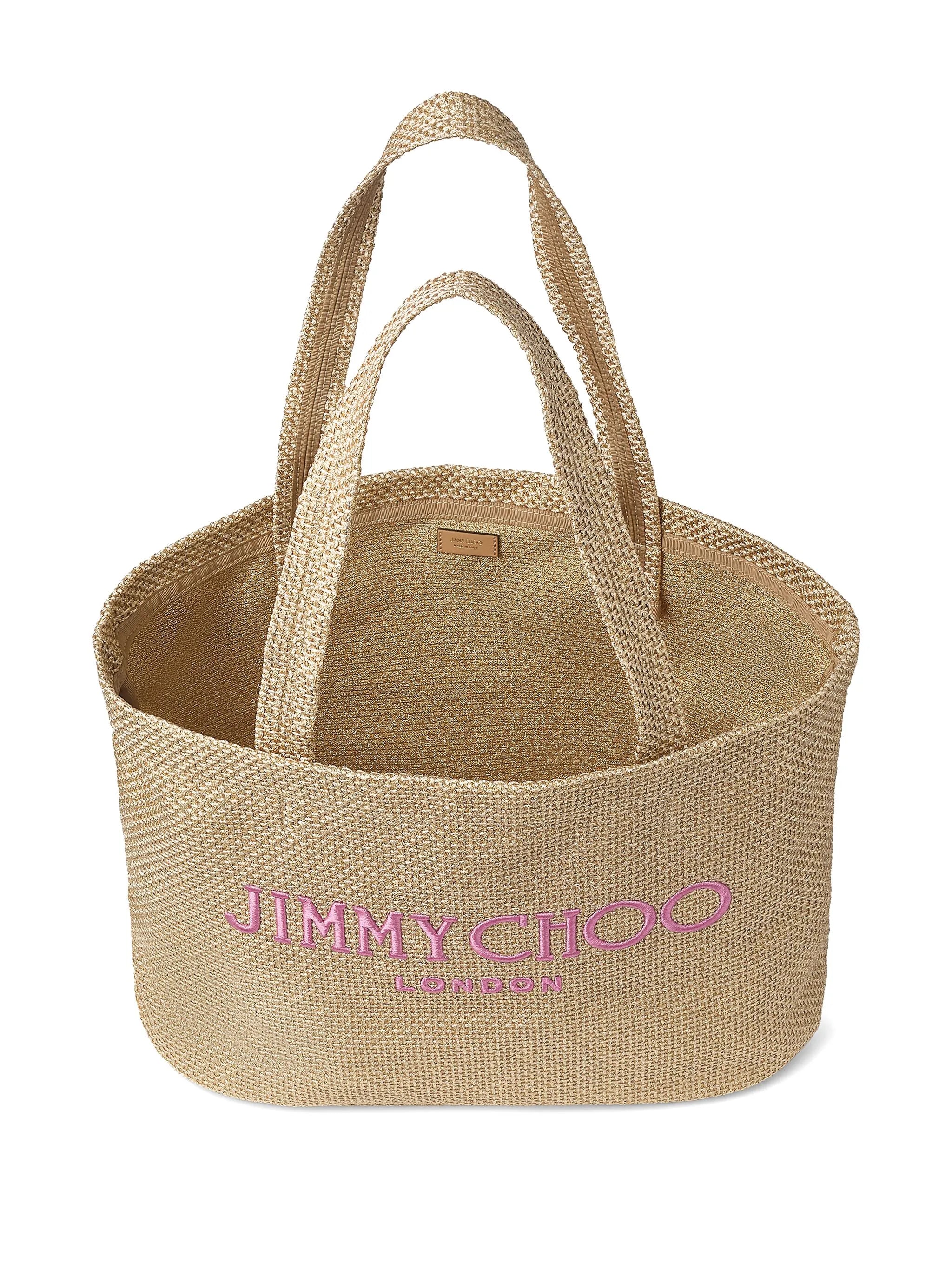 logo-embroidered tote bag