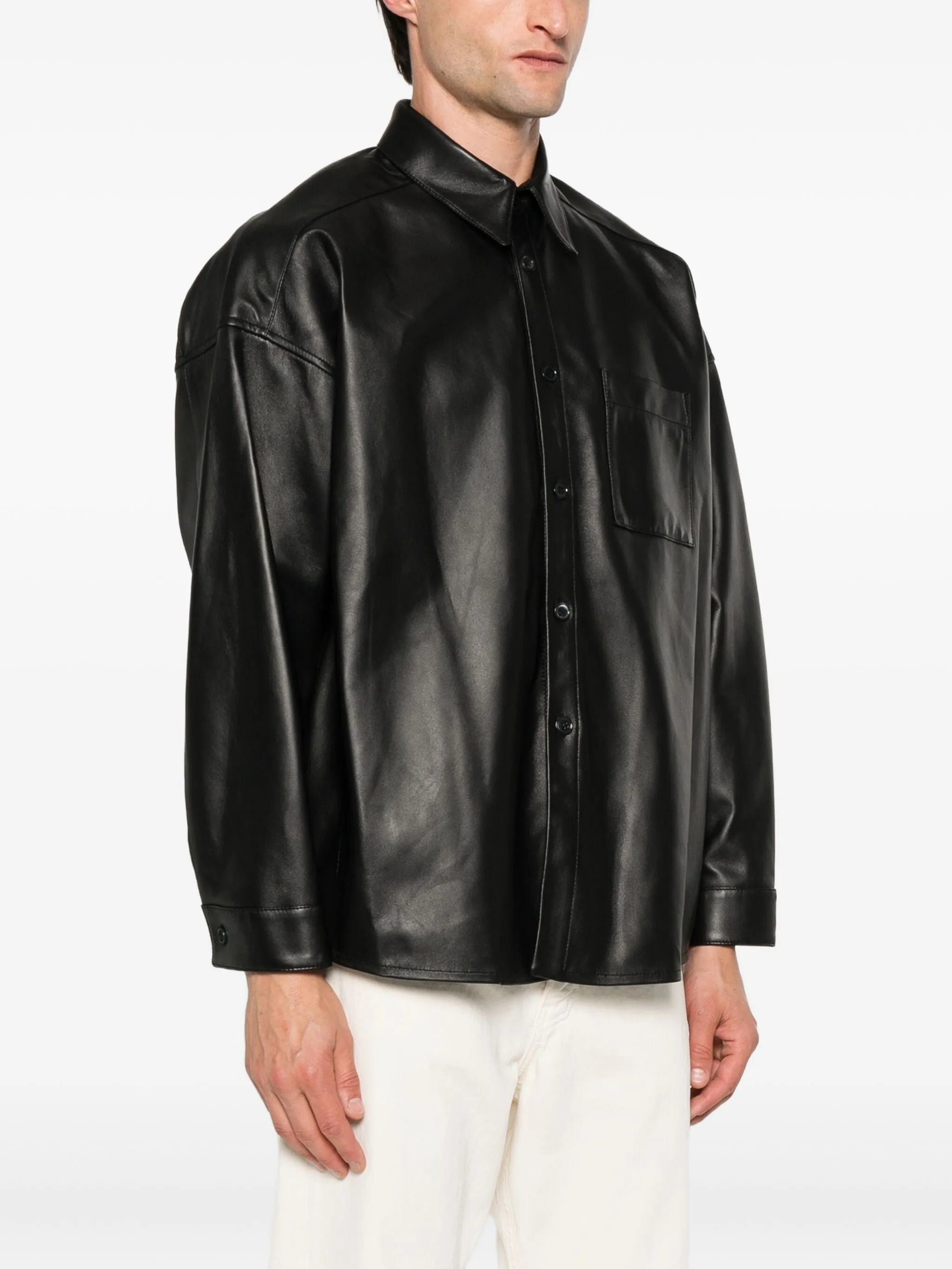 leather shirt