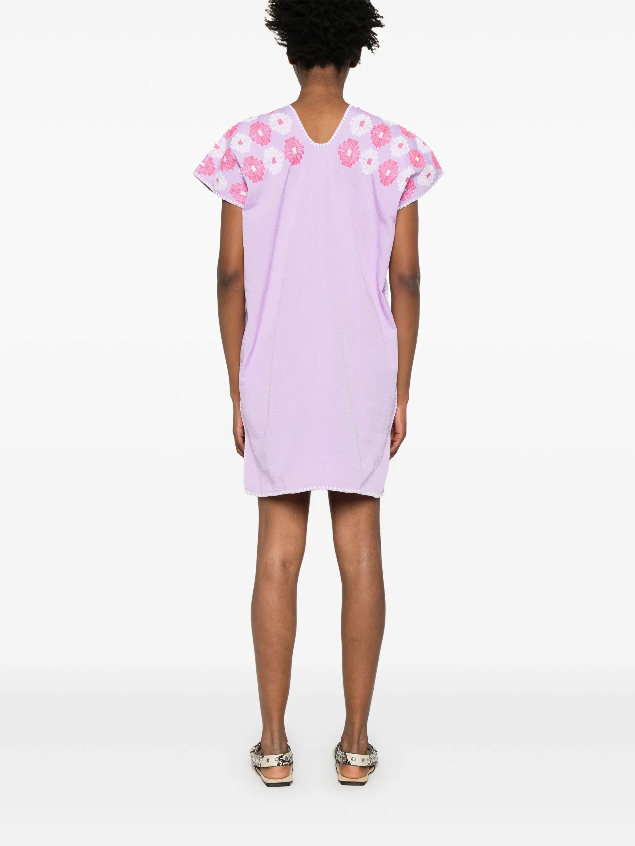 panelled mini dress