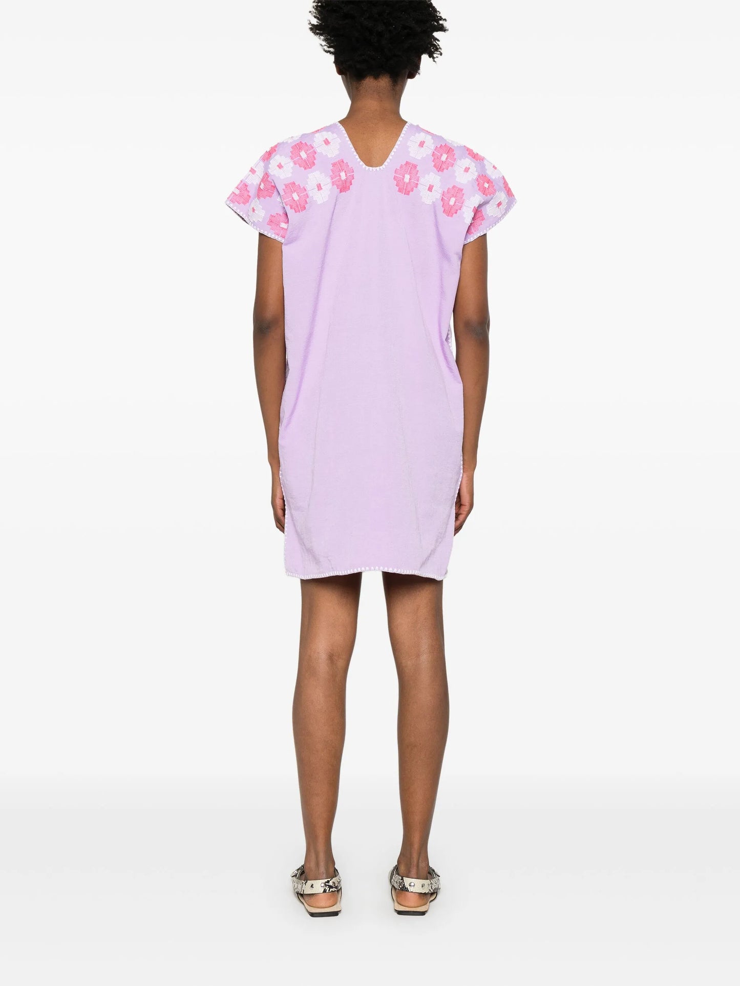 panelled mini dress