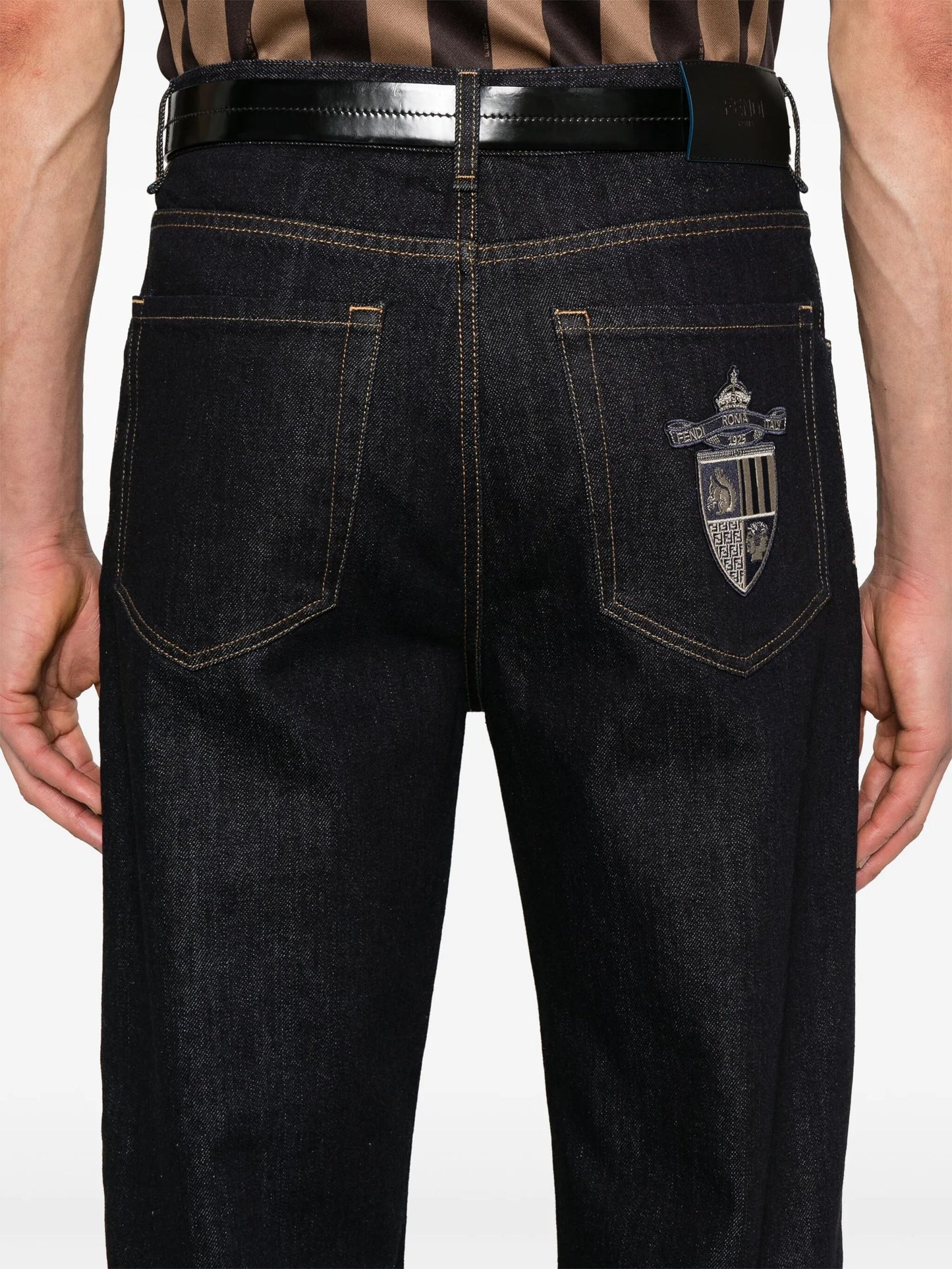 straight-leg jeans