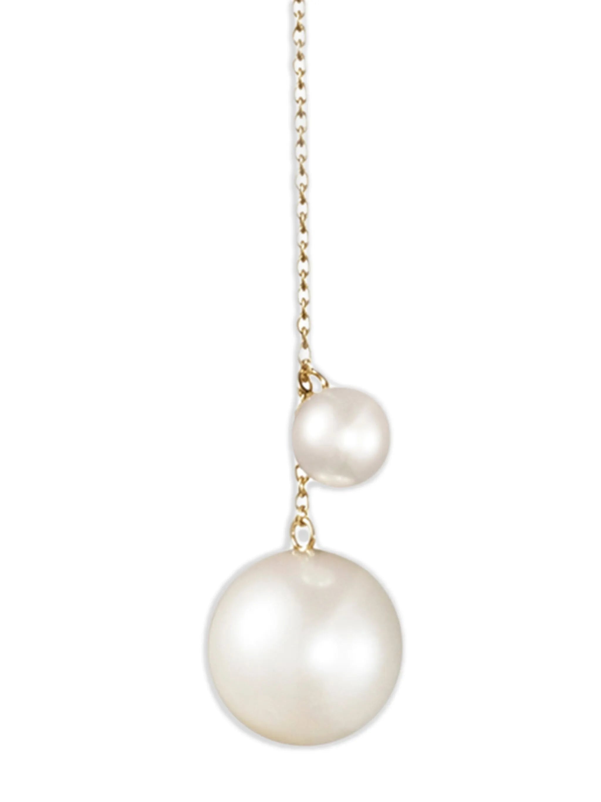 14K yellow gold Trois Moon pearls necklace