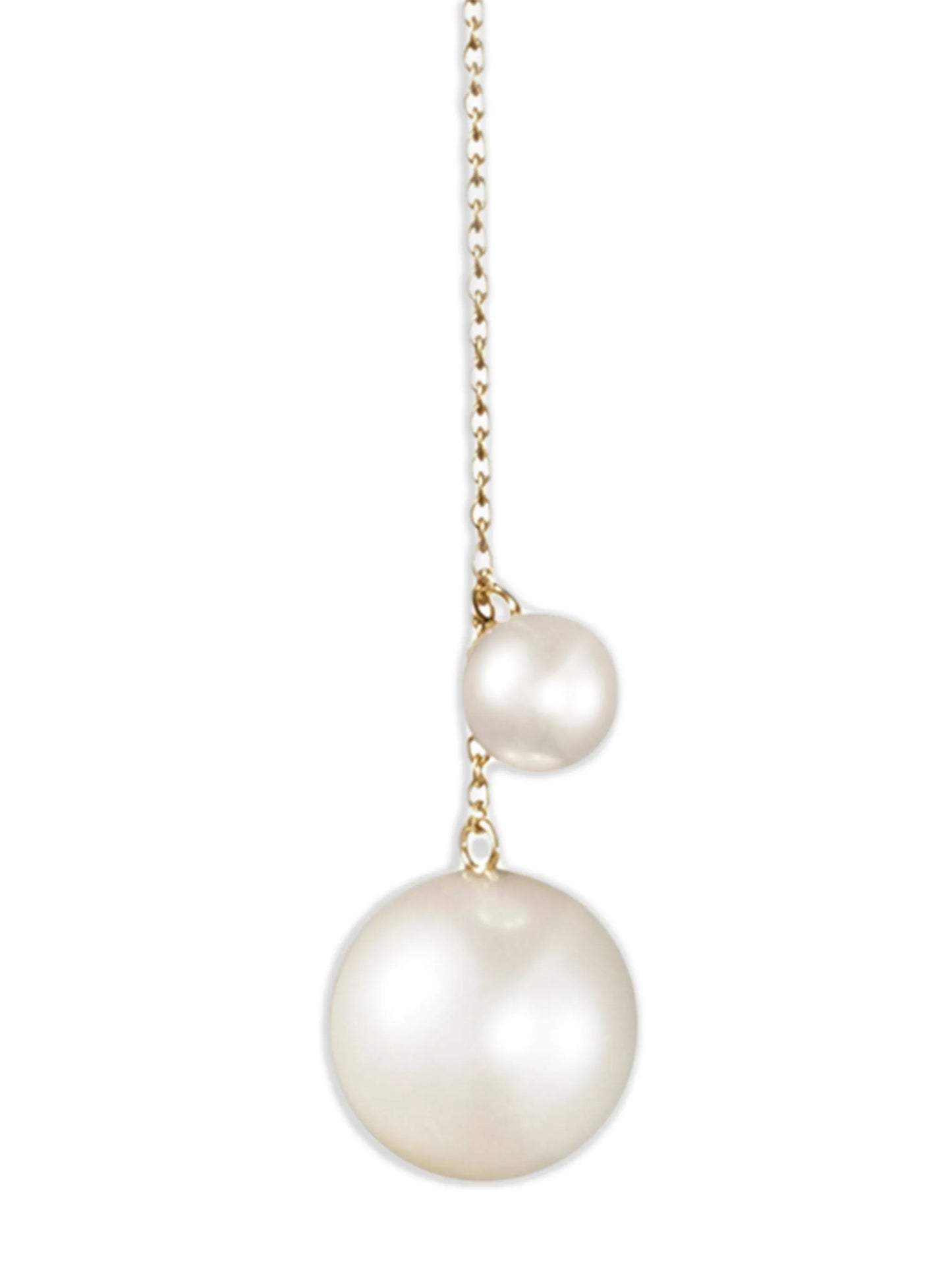 14K yellow gold Trois Moon pearls necklace