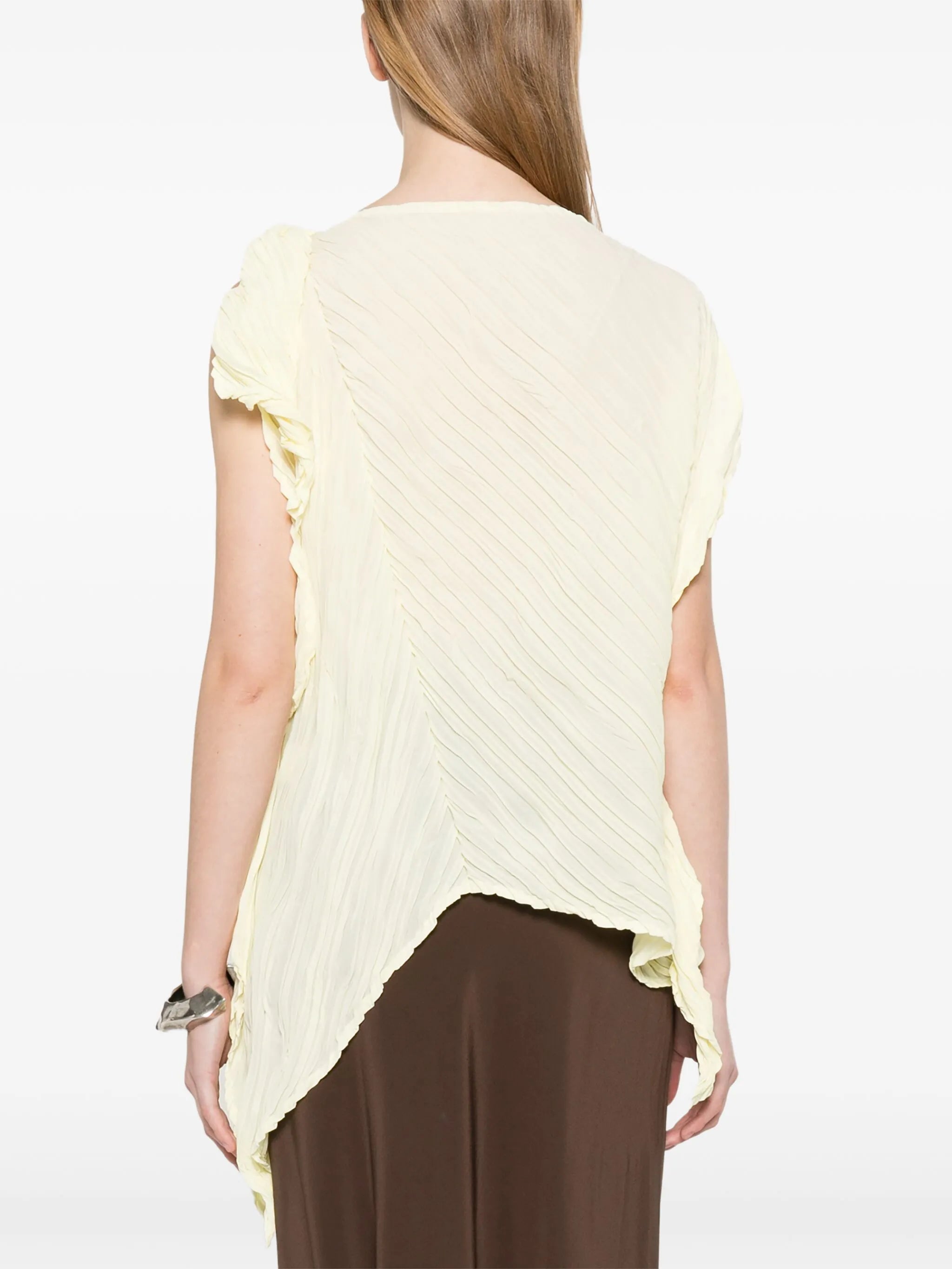 wrinkled twisted blouse