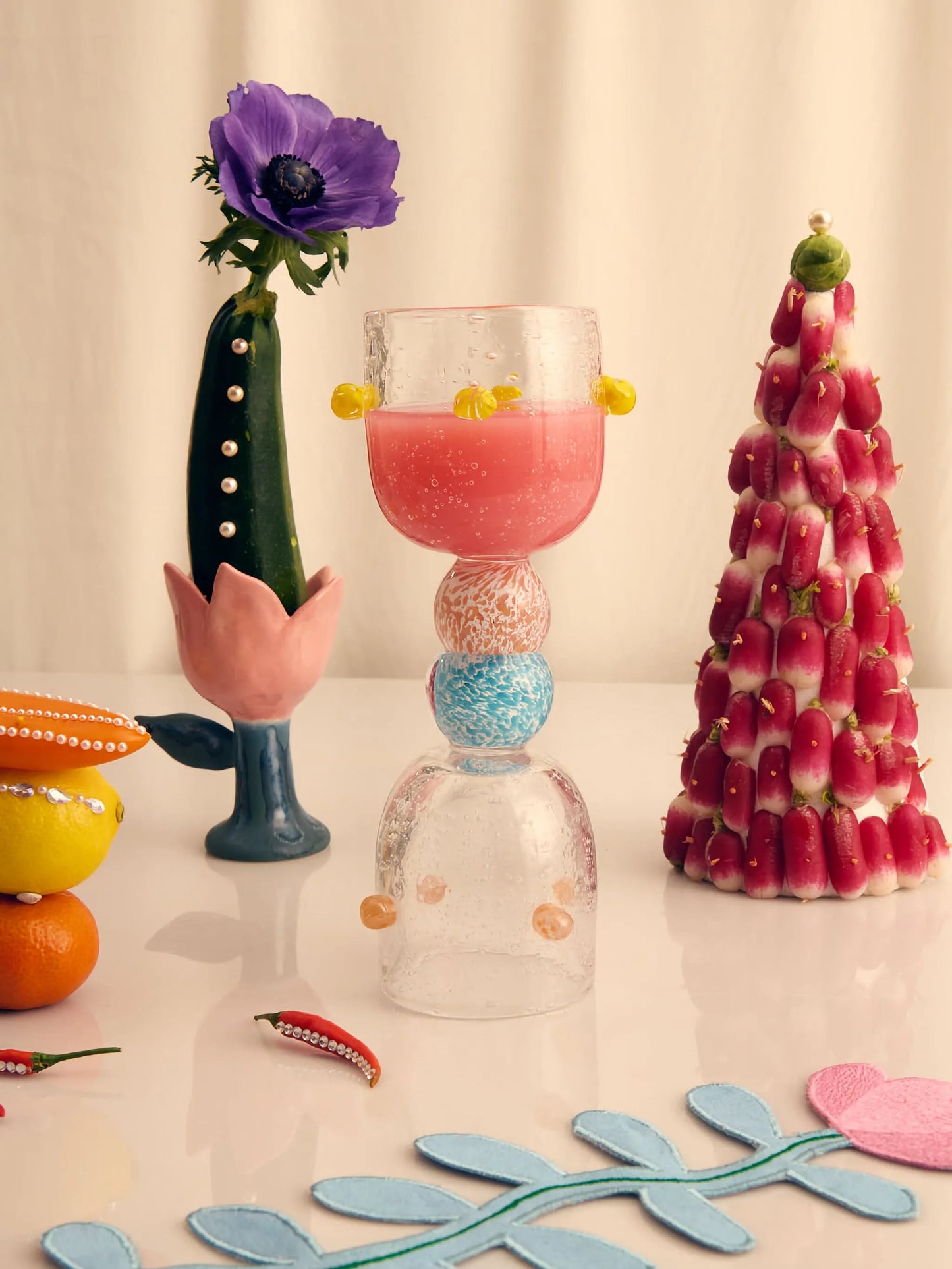 Dotty glasses (set of four)