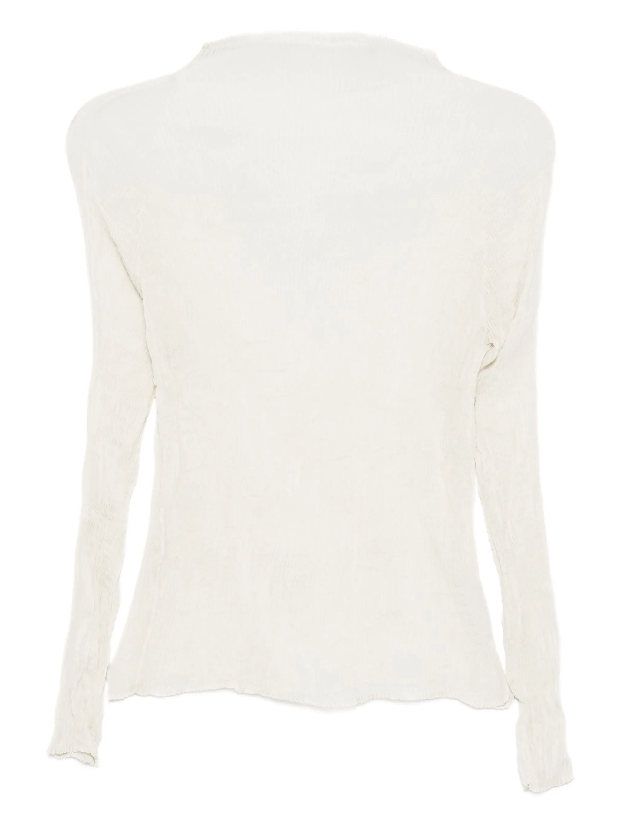 semi-sheer blouse