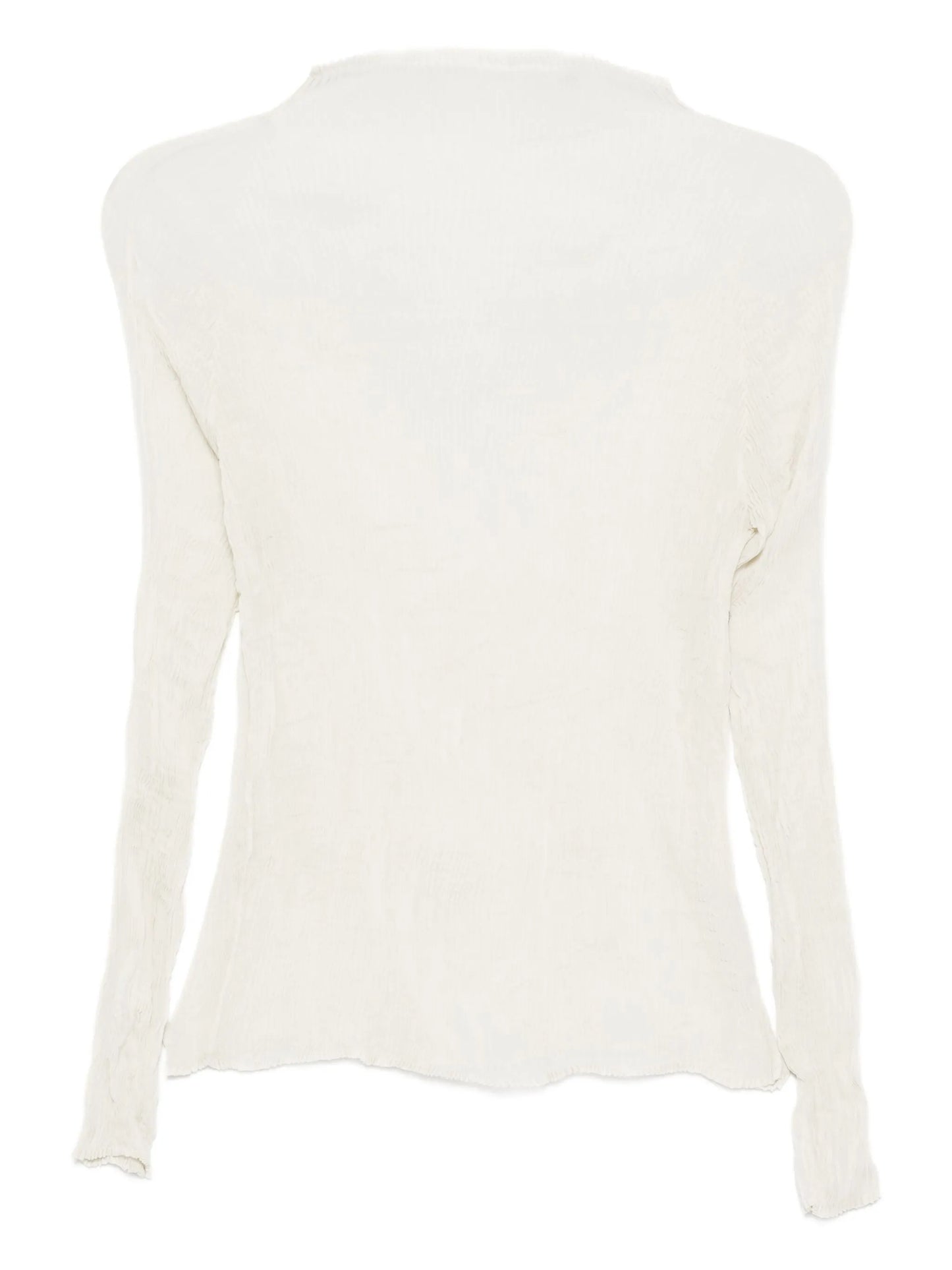 semi-sheer blouse
