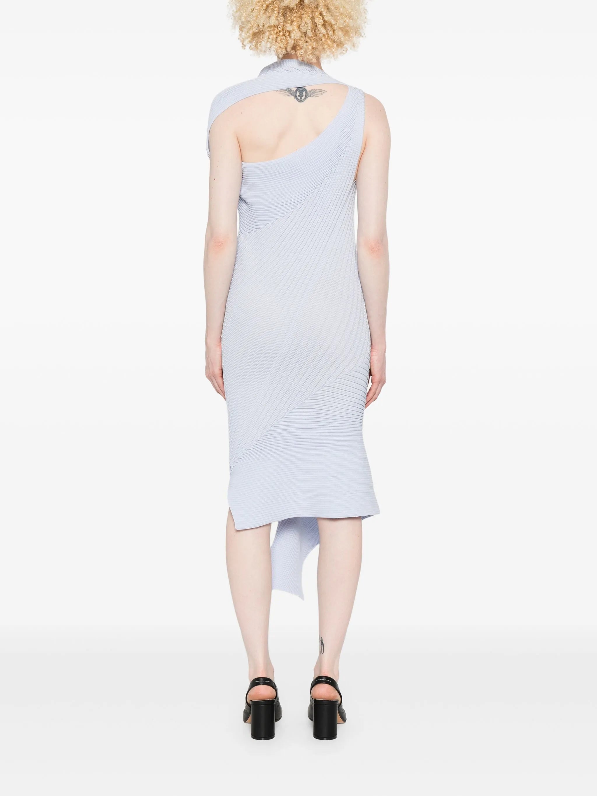 asymmetric midi dress