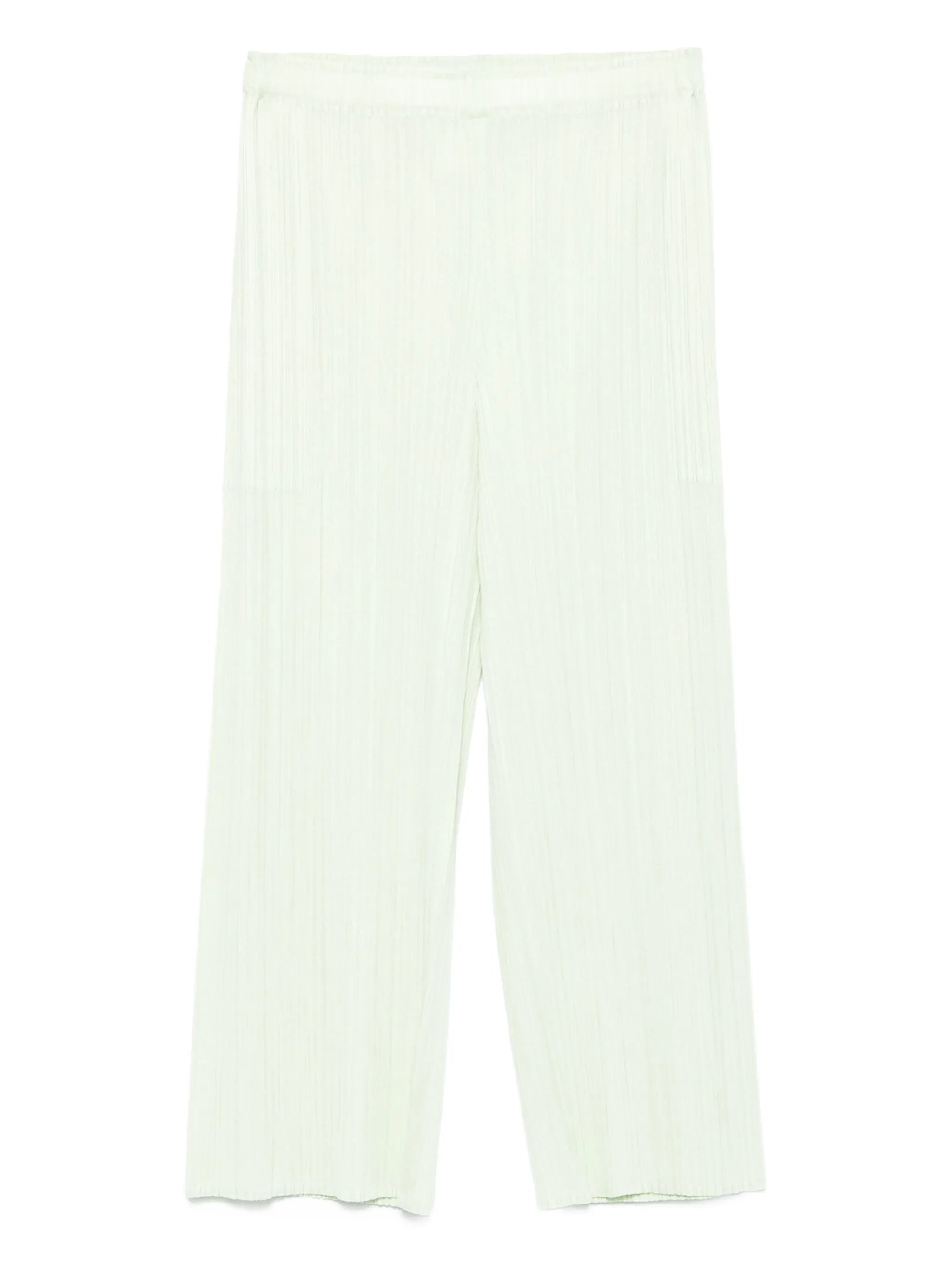 pleated cropped trousers