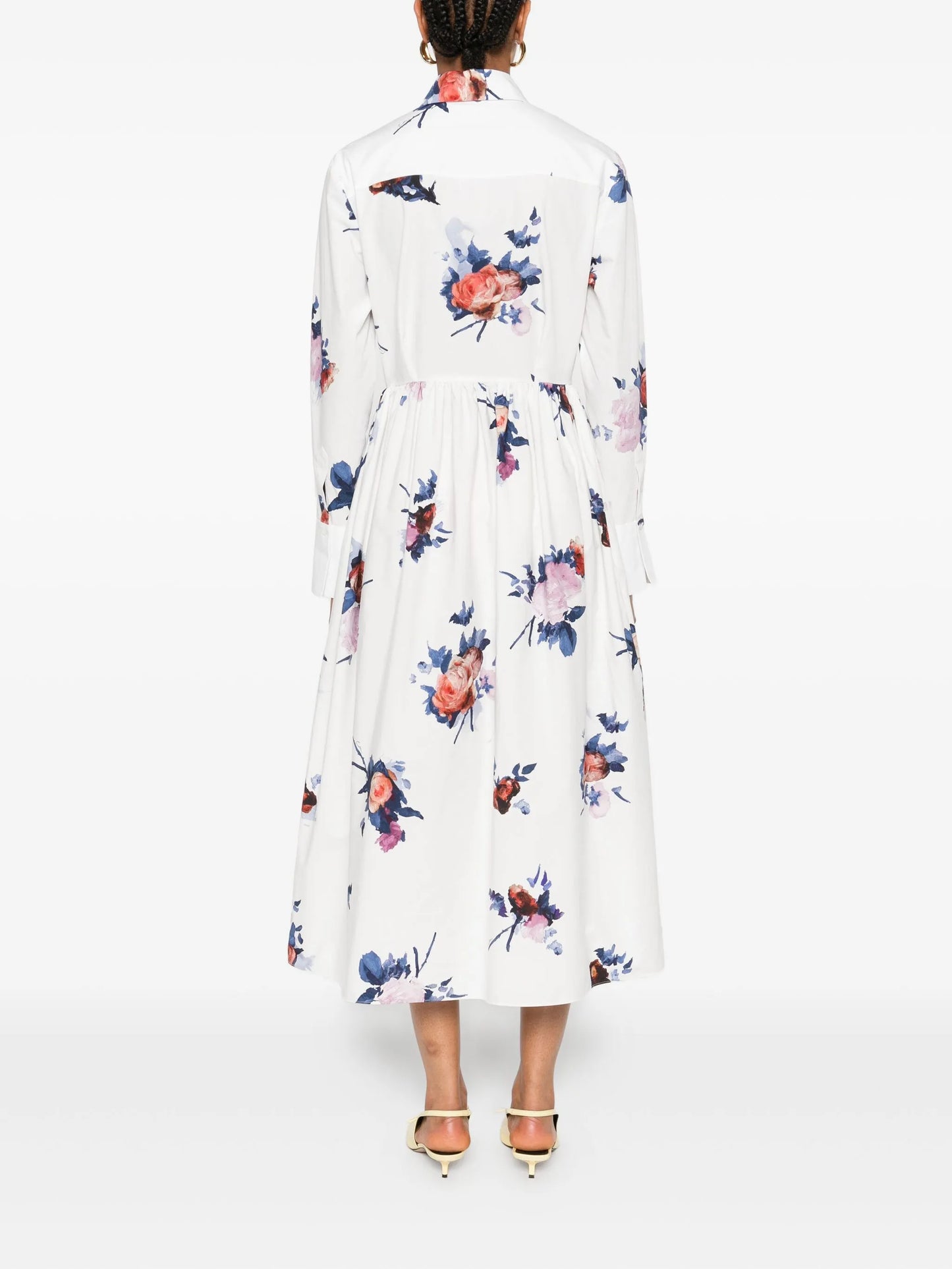 floral-print midi dress