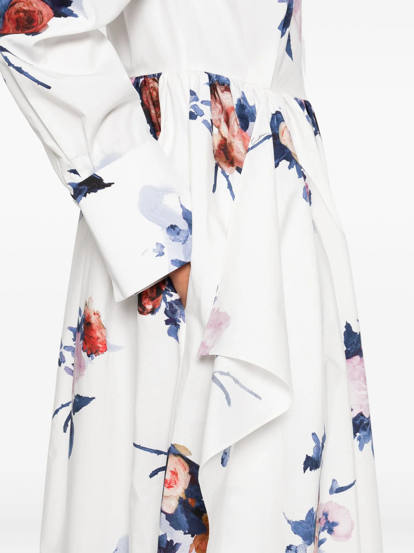 floral-print midi dress