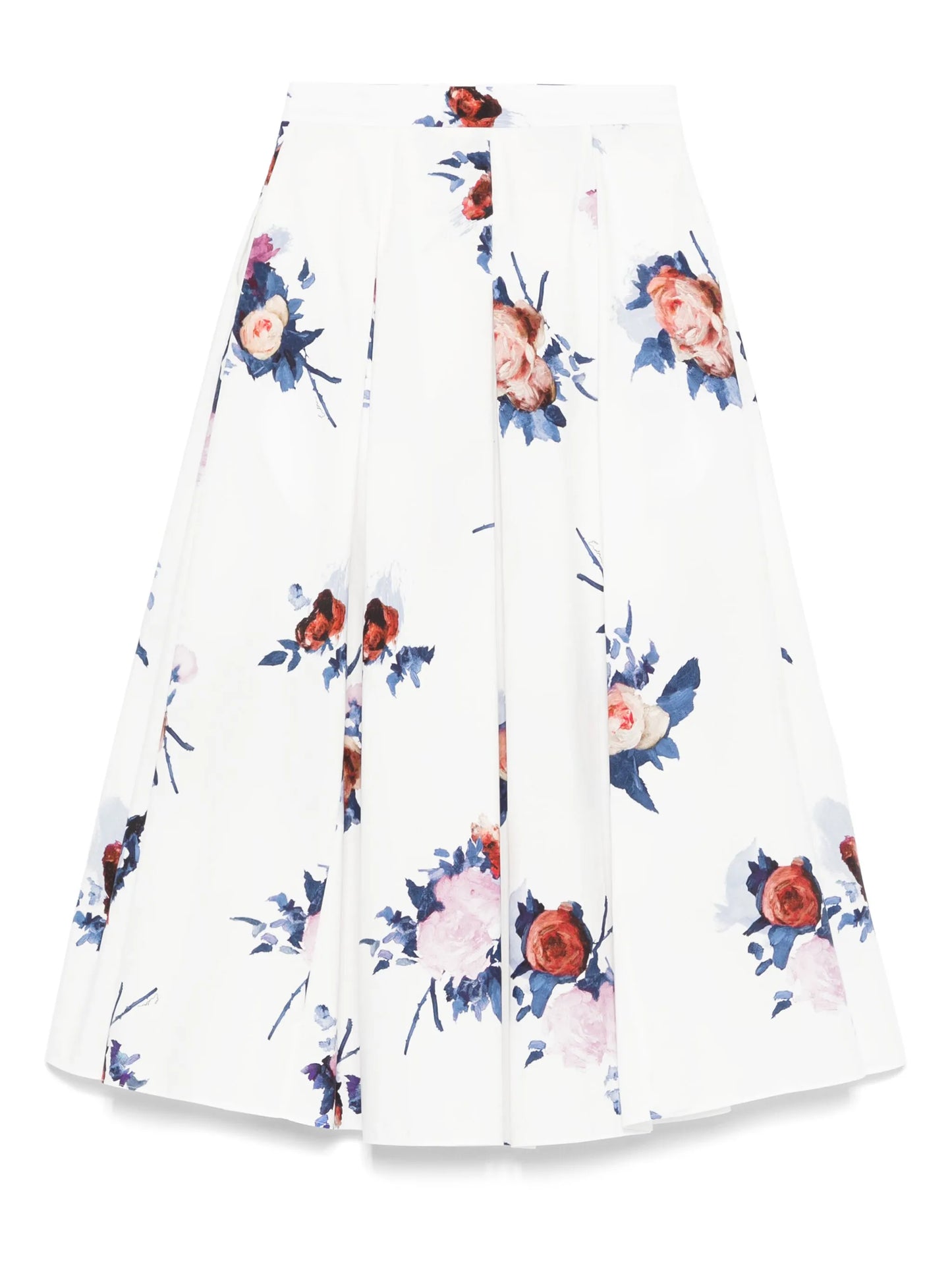 pleated midi skirt