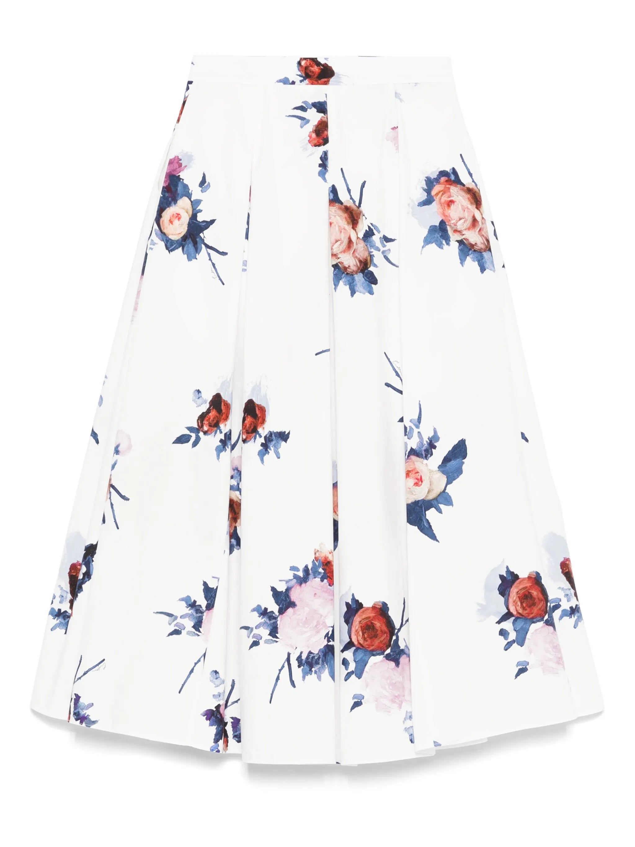 pleated midi skirt