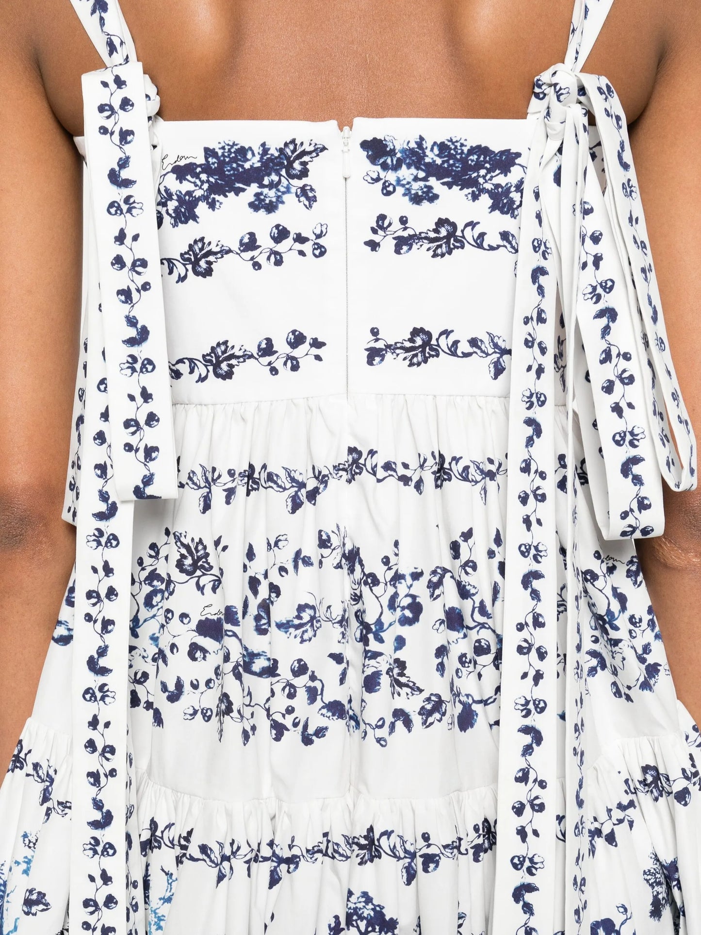 floral-print midi dress