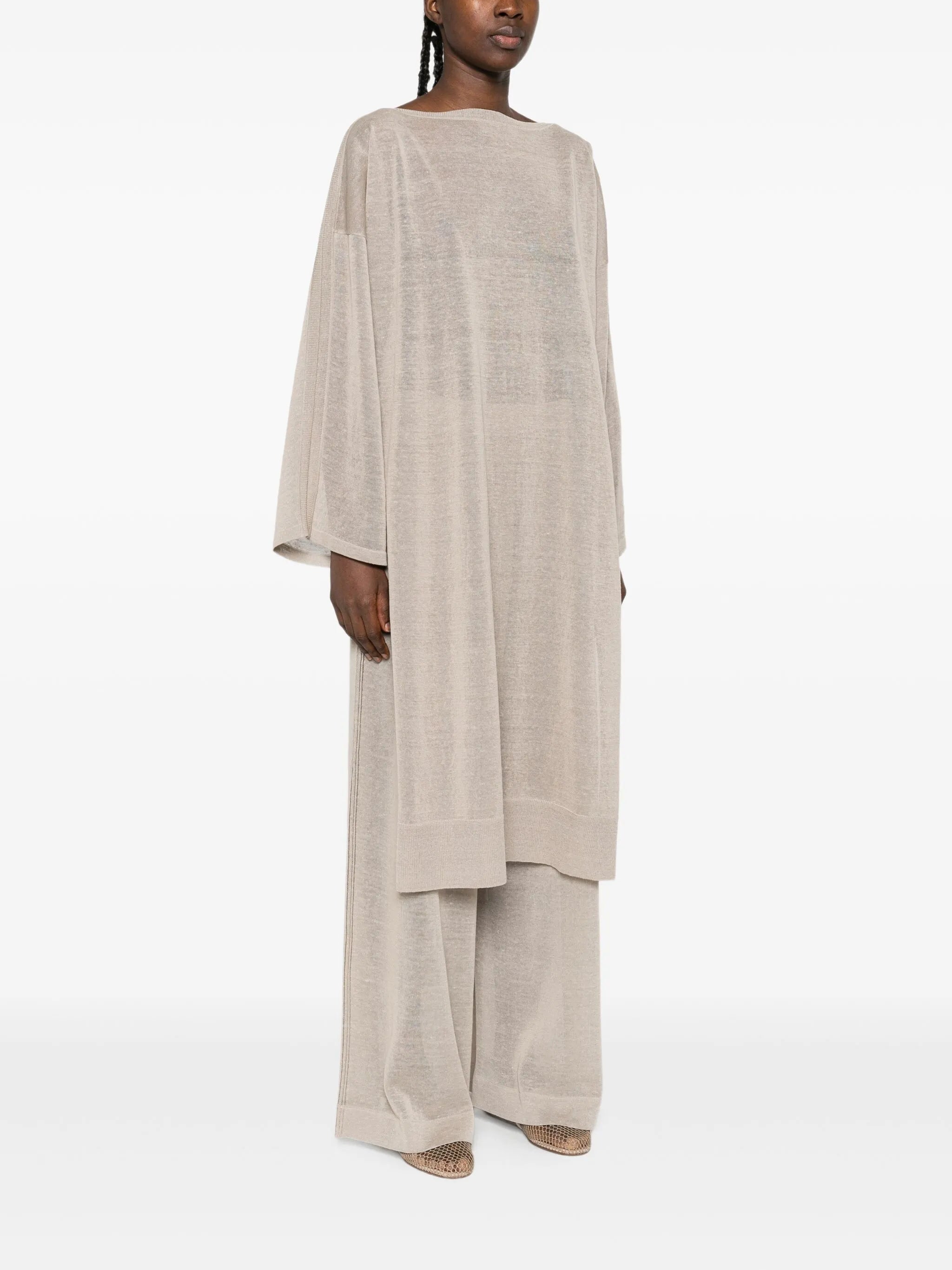 long sleeve knitted dress
