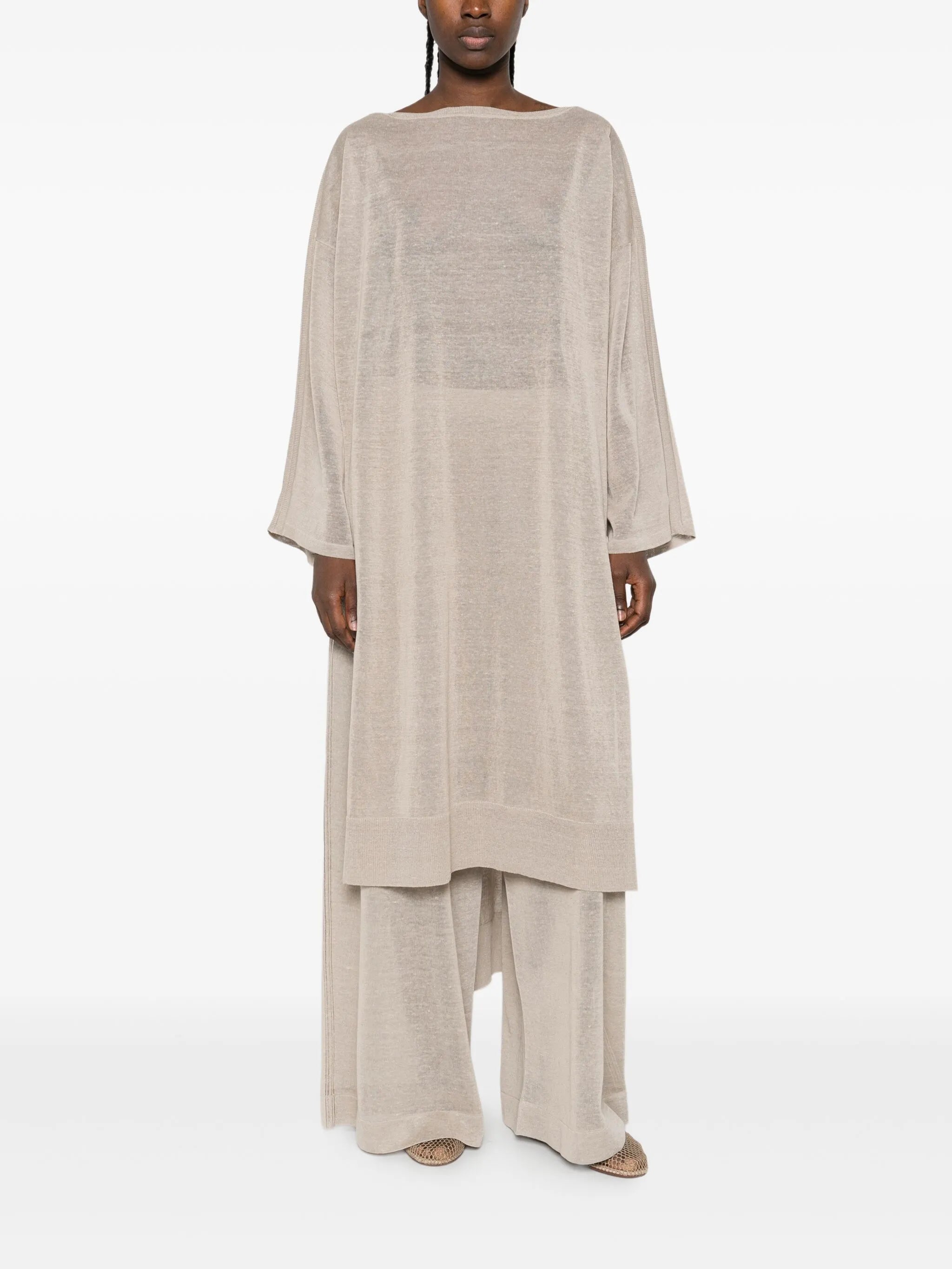 long sleeve knitted dress