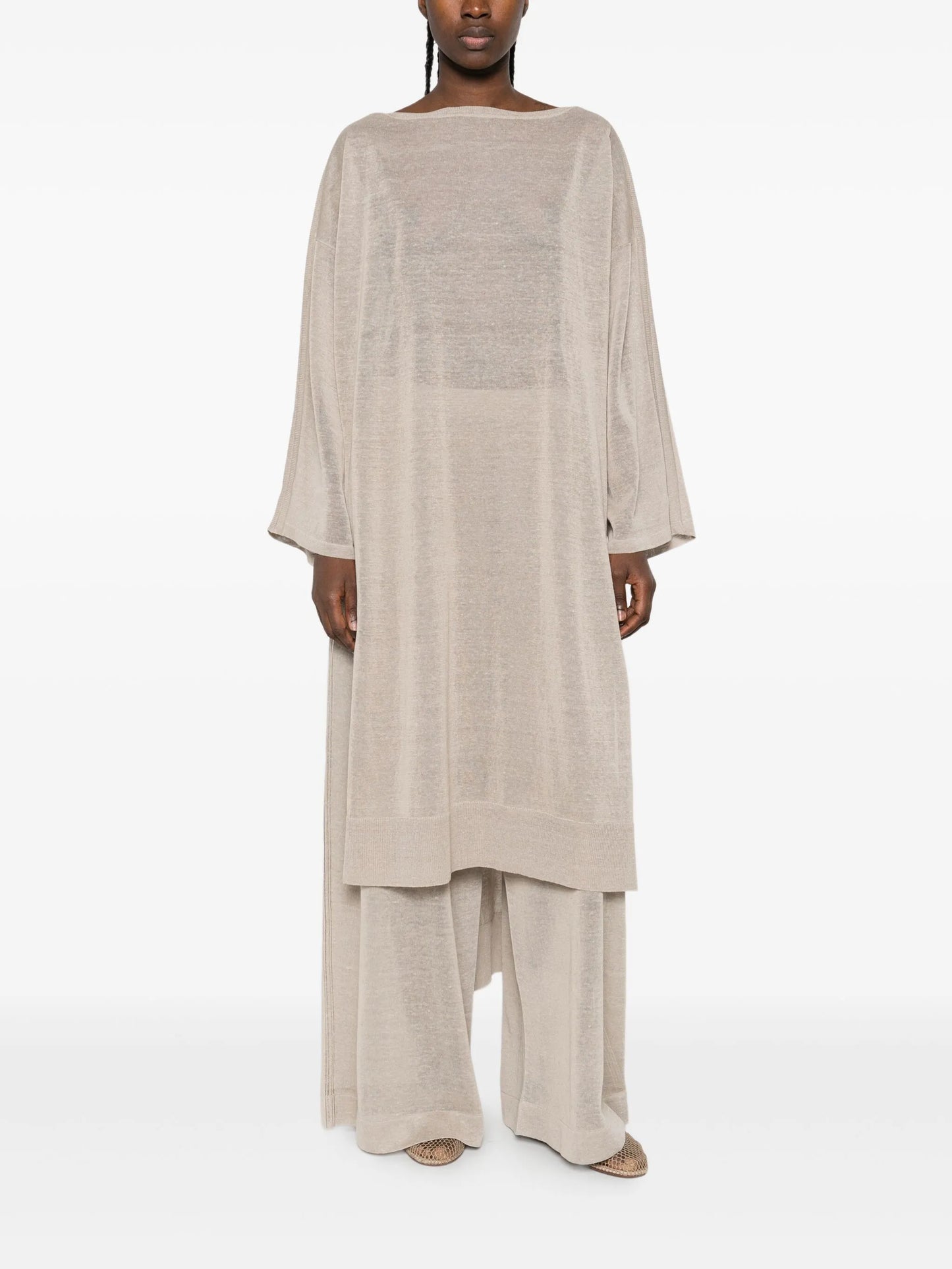 long sleeve knitted dress