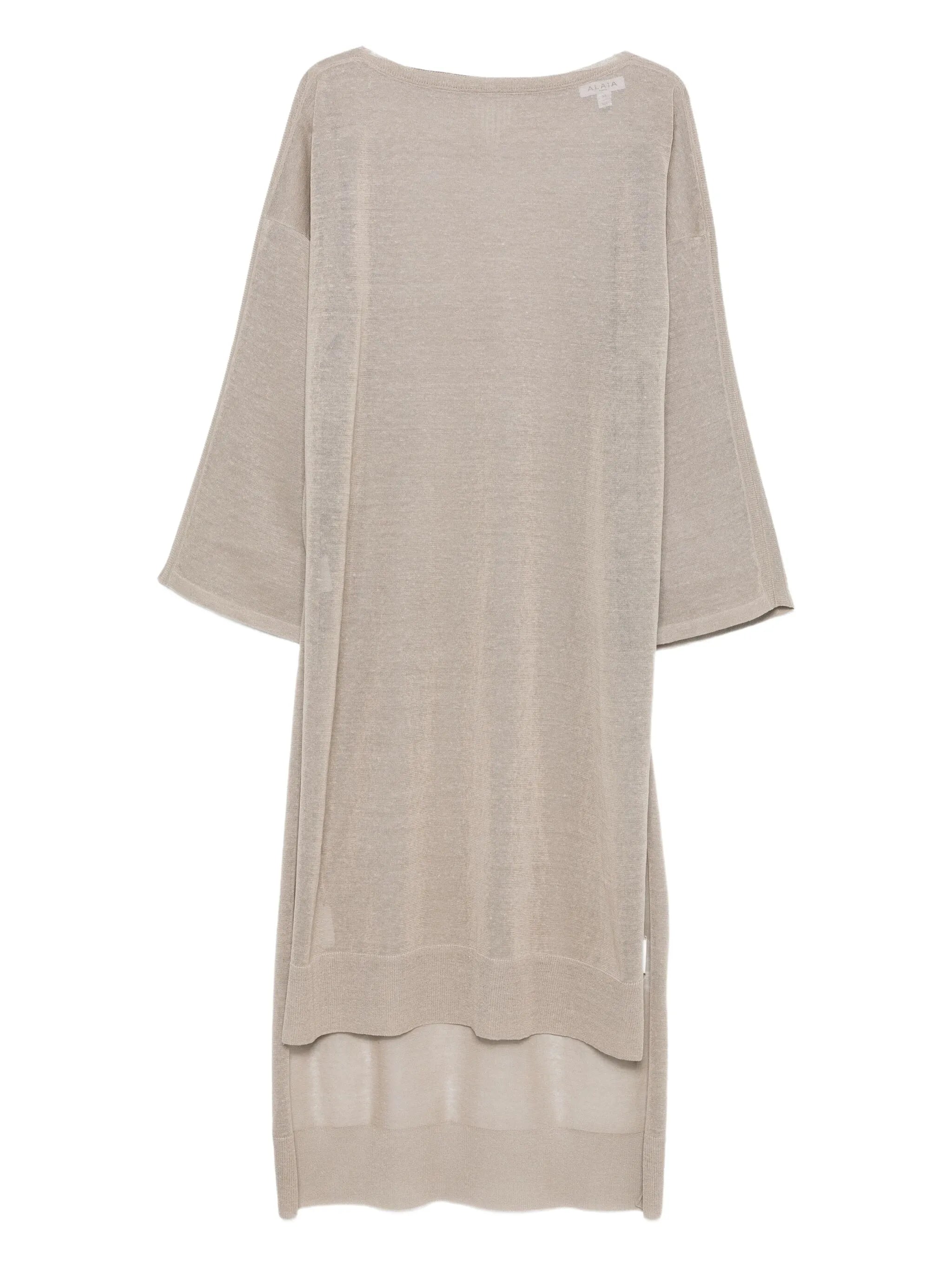 long sleeve knitted dress