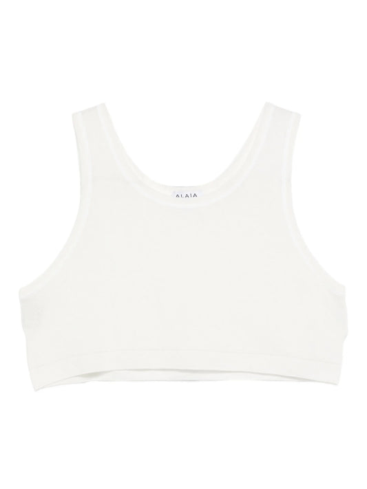 sleeveless cropped top