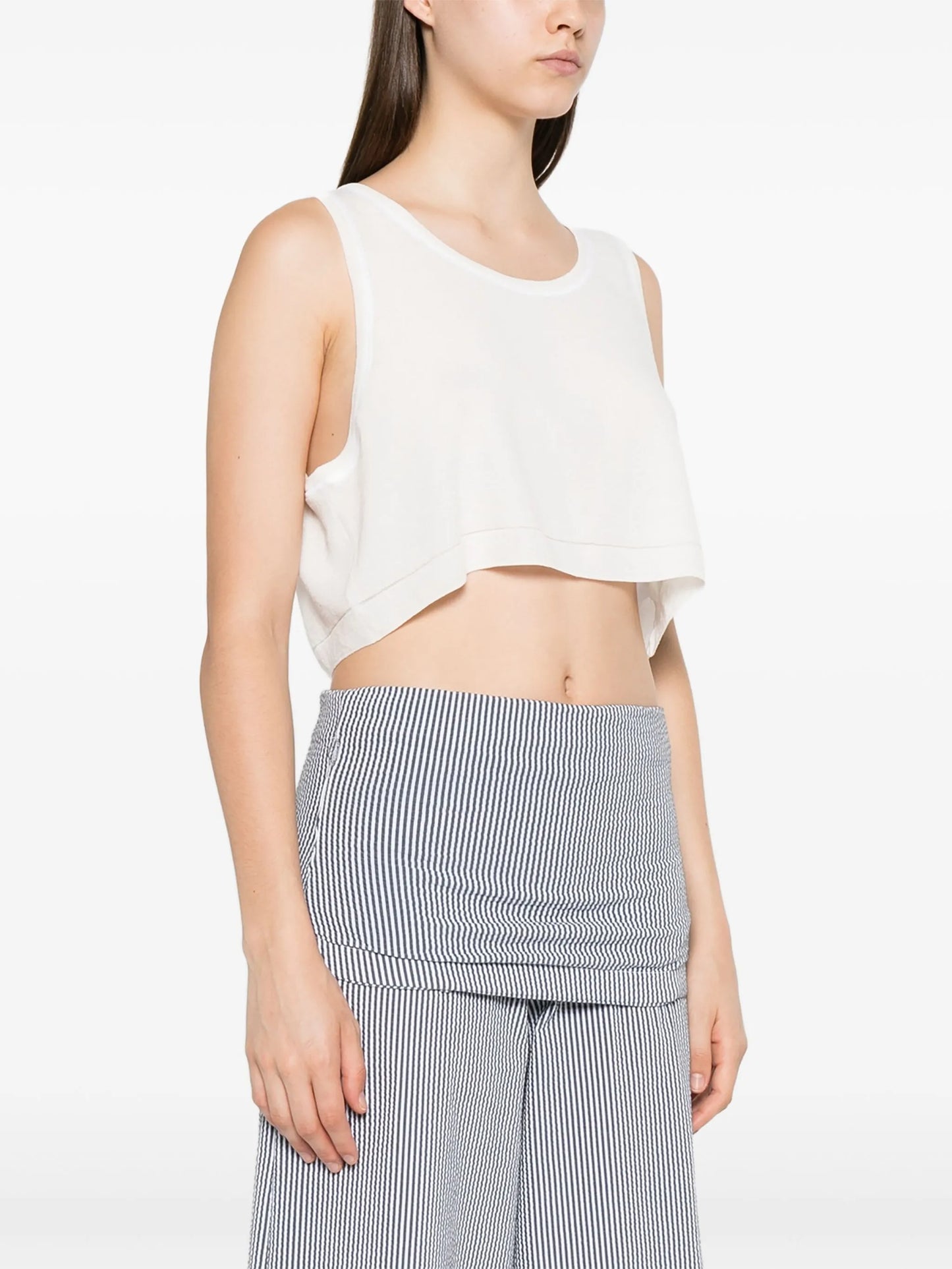 sleeveless cropped top