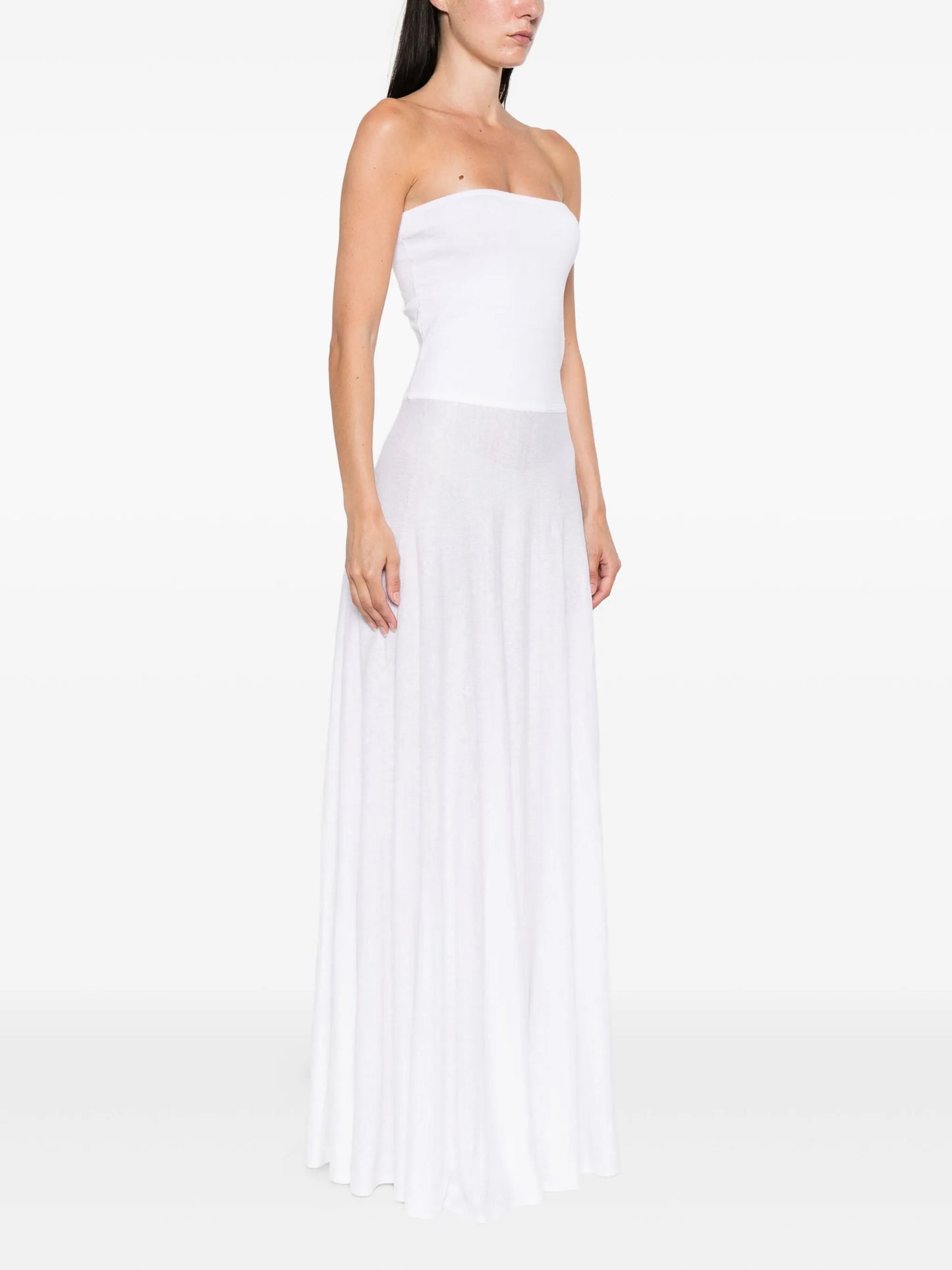 strapless maxi dress