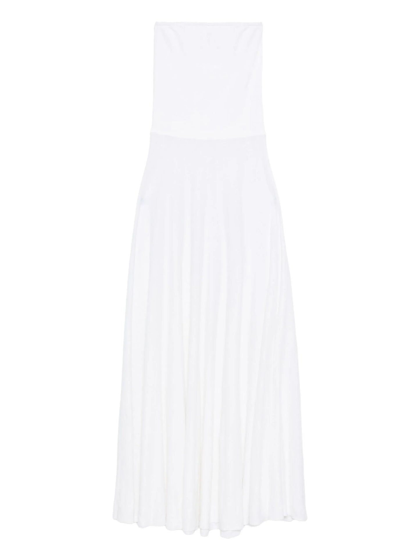 strapless maxi dress