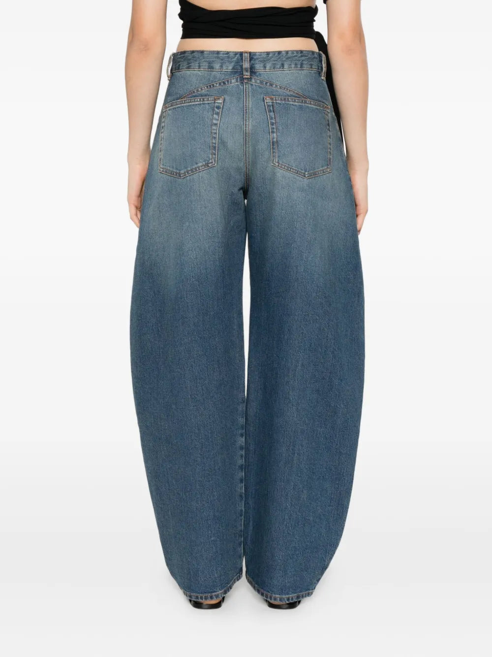 cotton-blend jeans