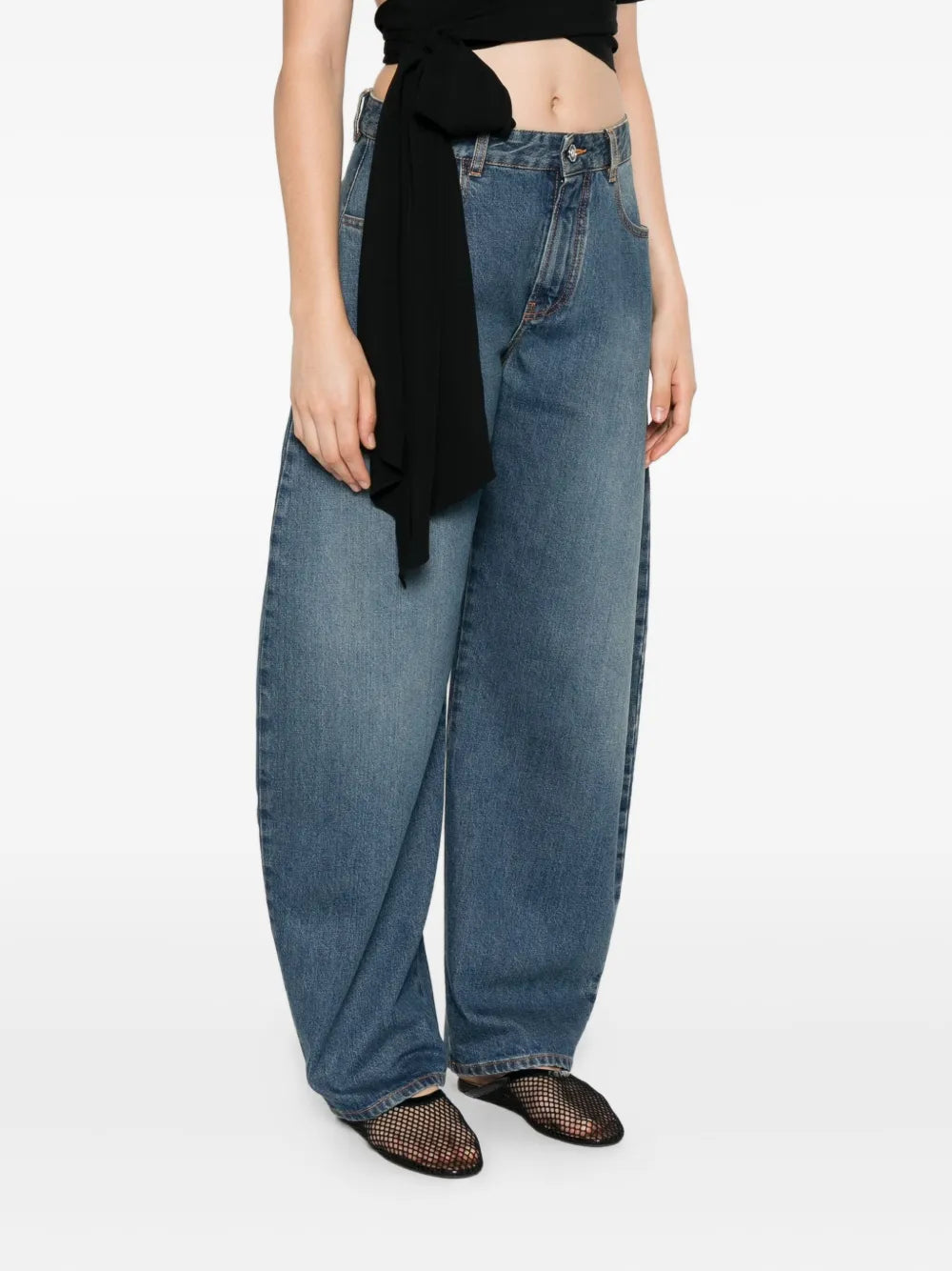 cotton-blend jeans