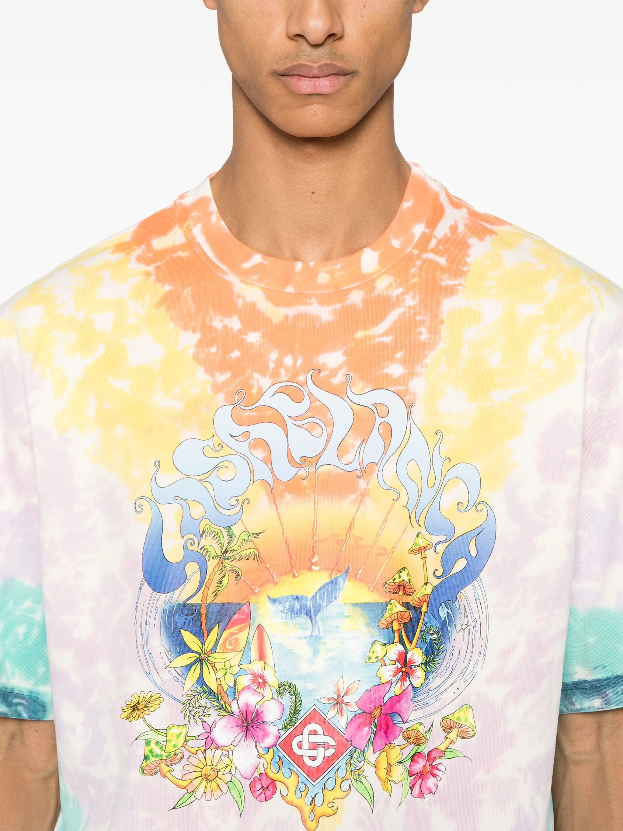 Surf-trip tie-dye T-shirt