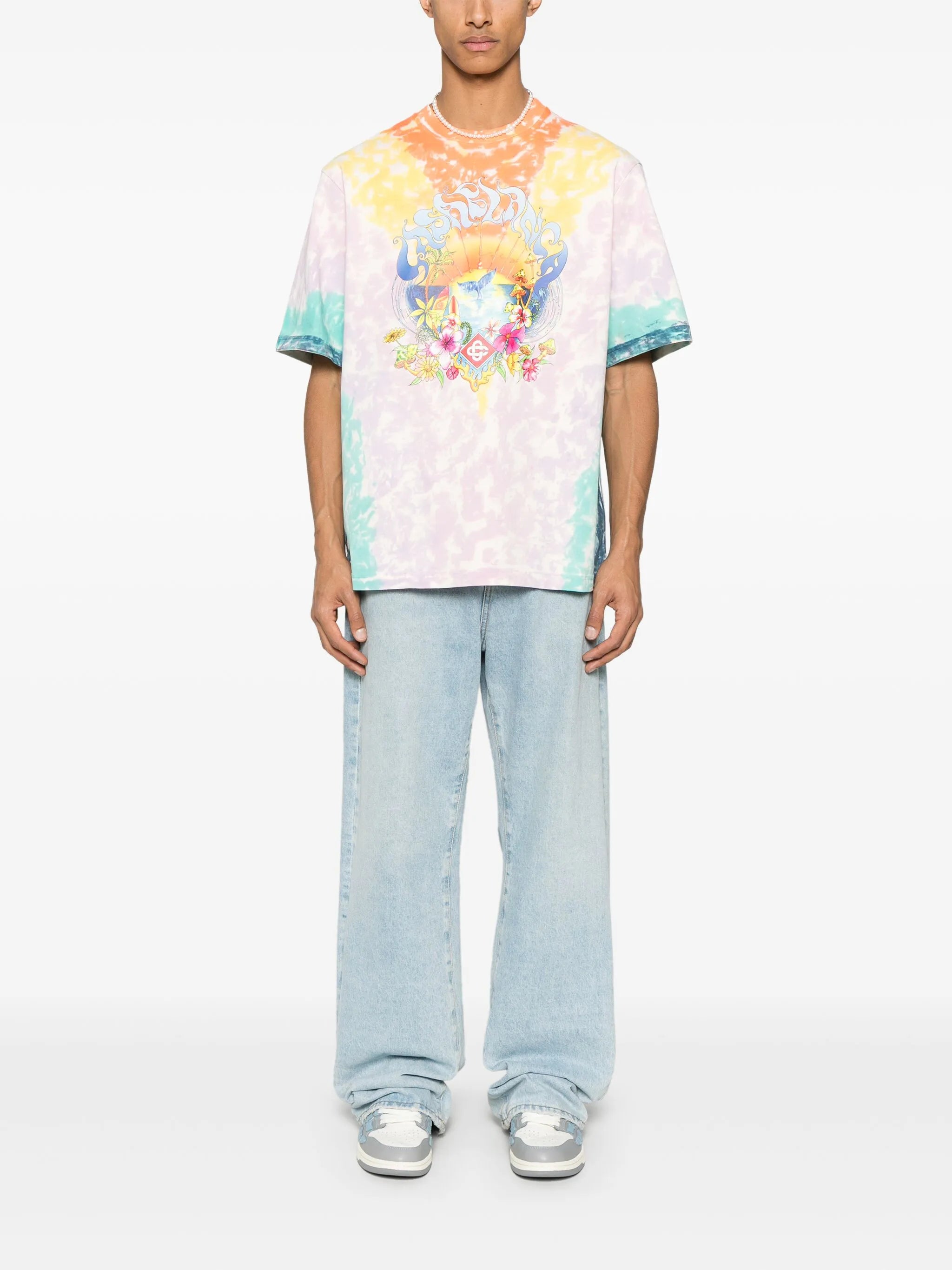 Surf-trip tie-dye T-shirt