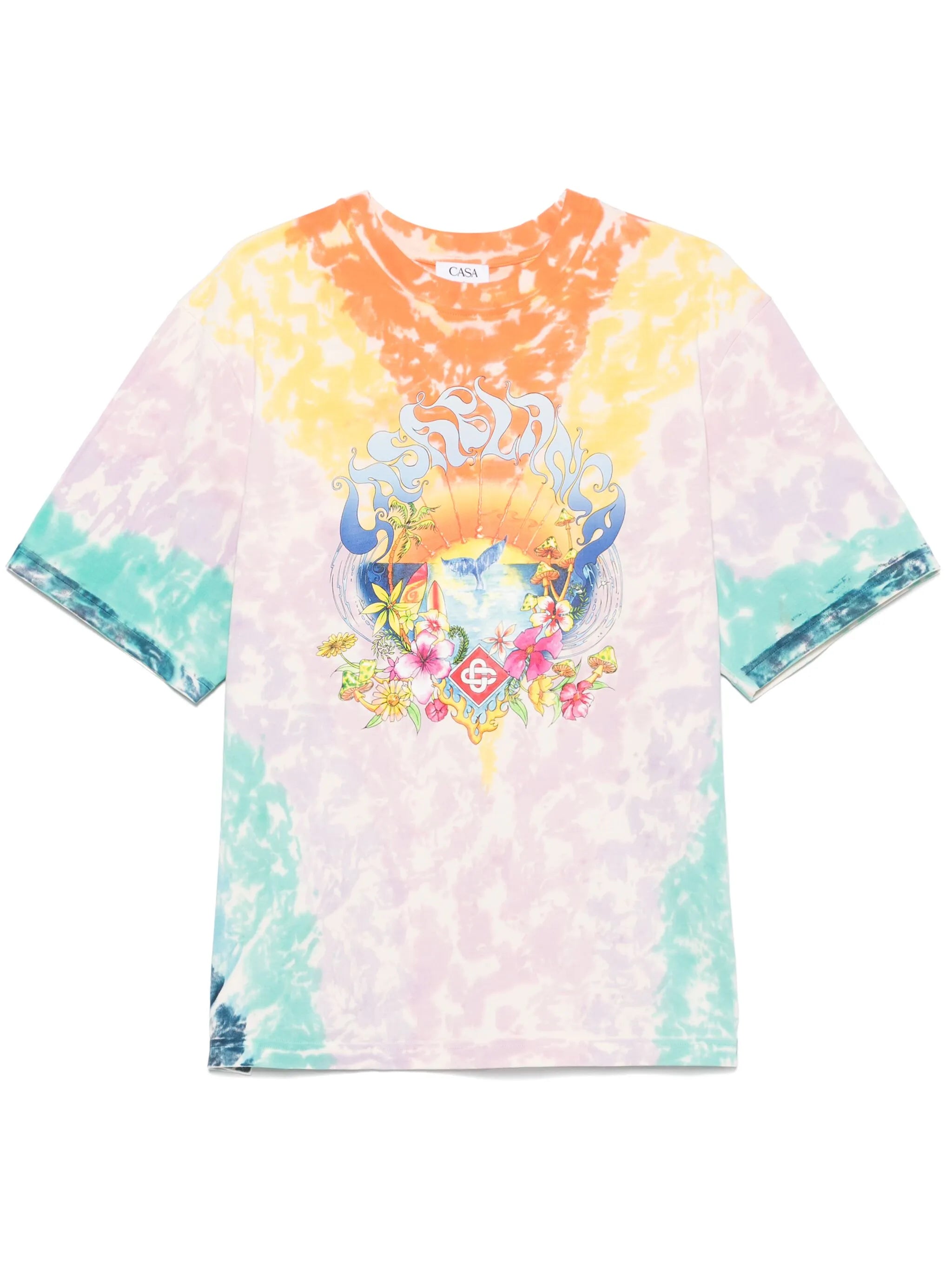 Surf-trip tie-dye T-shirt